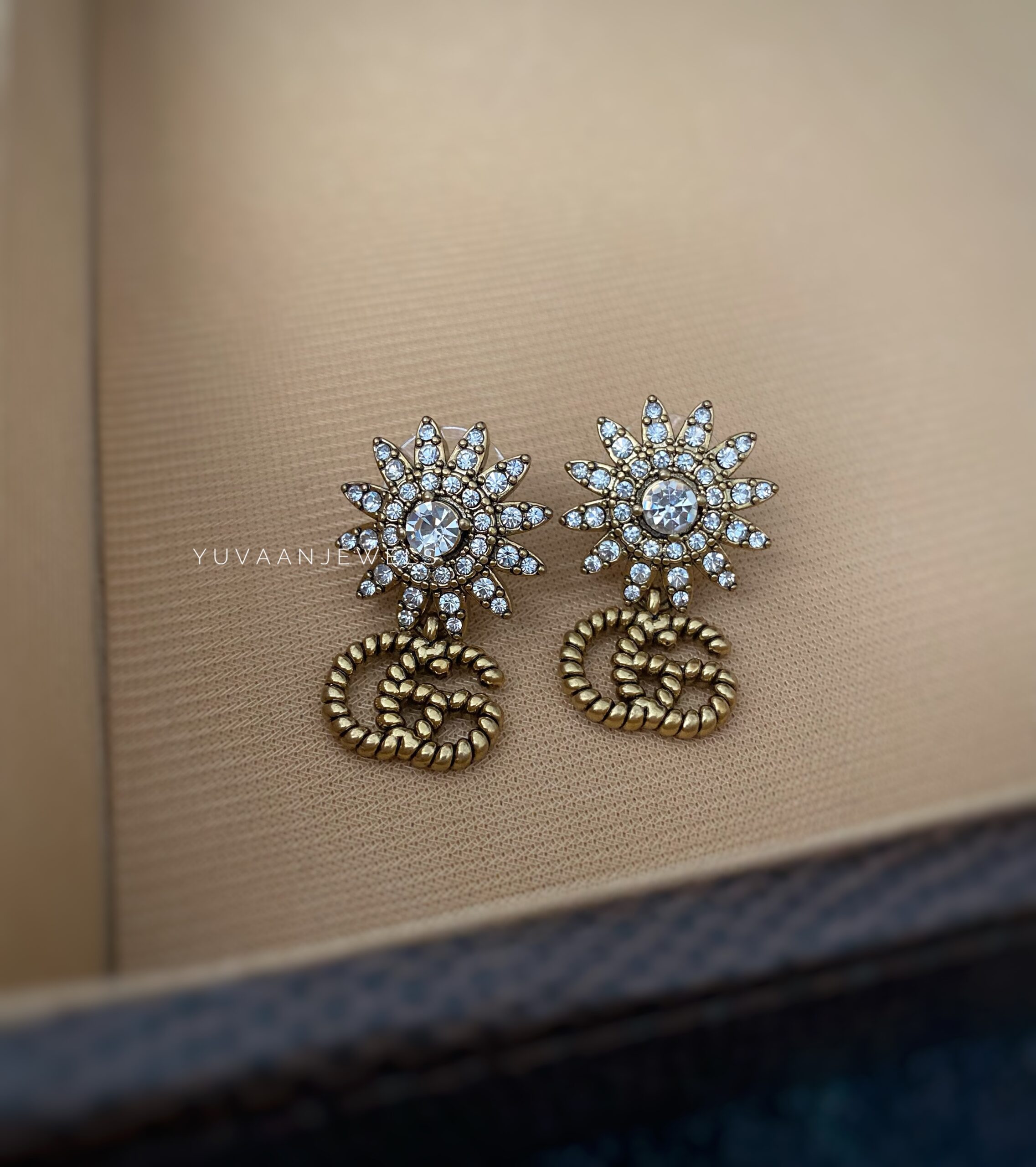 Flora Tan earrings
