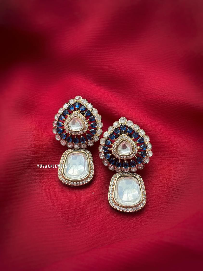 Niharika Polki drop earrings Thumbnail