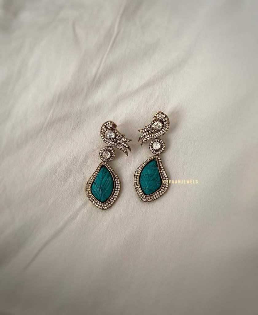 Naira stone earings Thumbnail