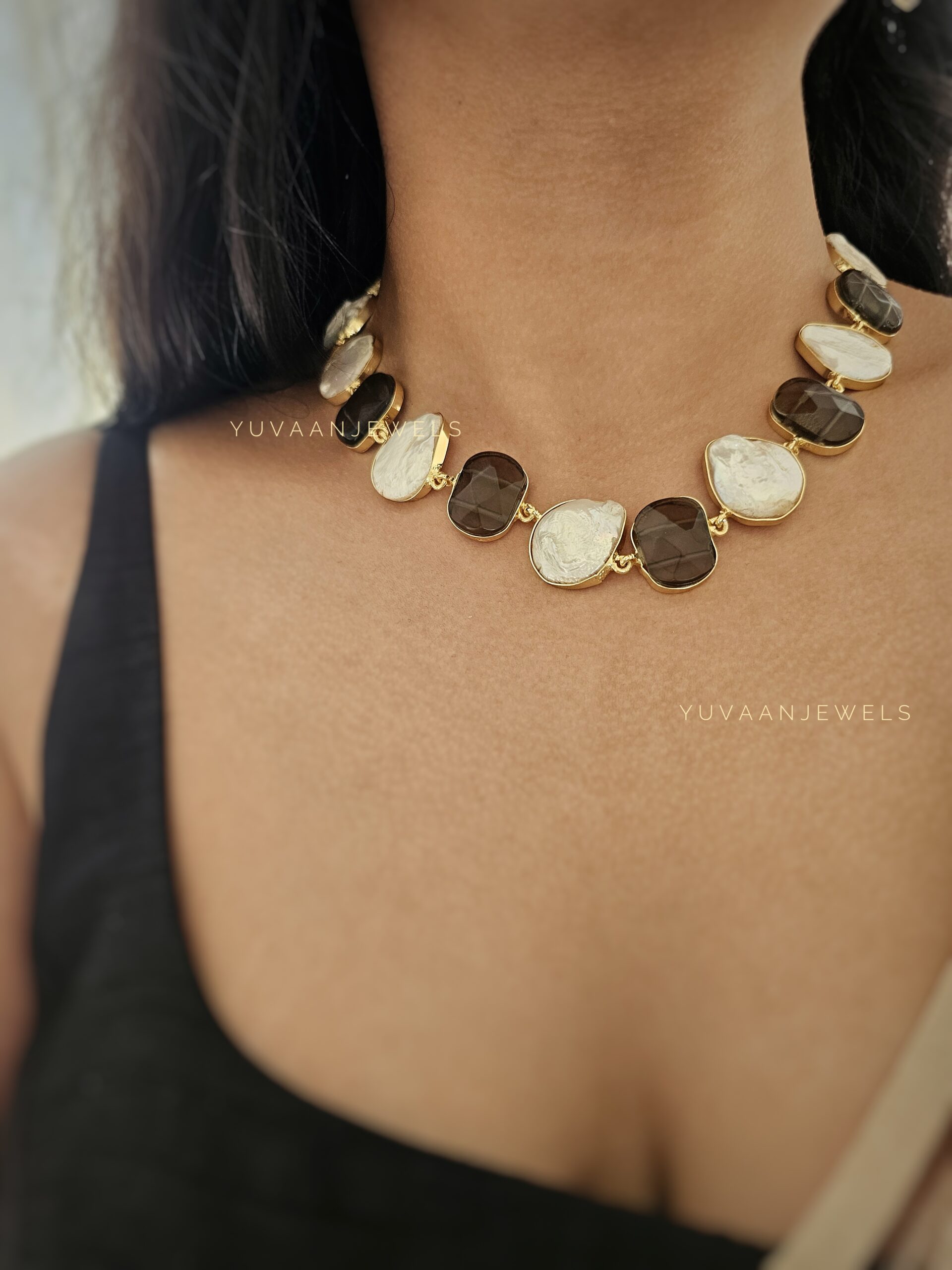 Ami Semi-Precious Baroque Necklace Thumbnail