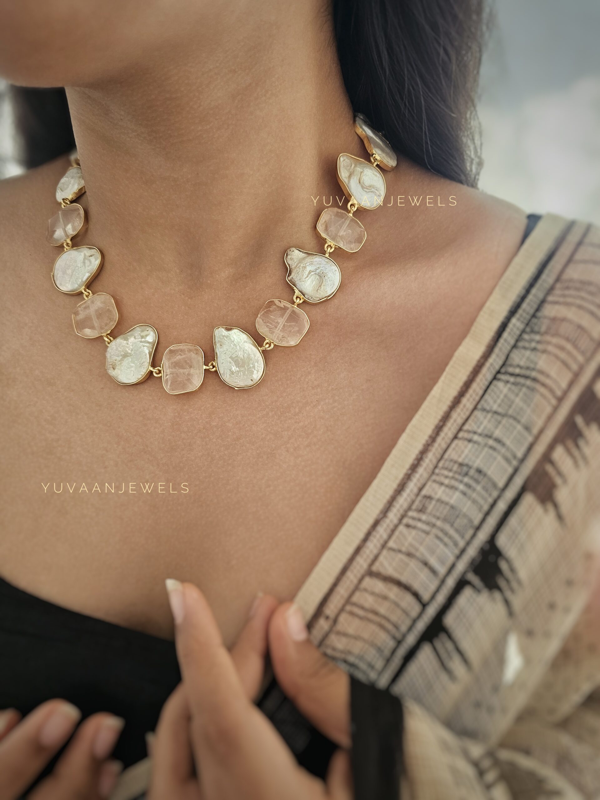 Ami Semi-Precious Baroque Necklace