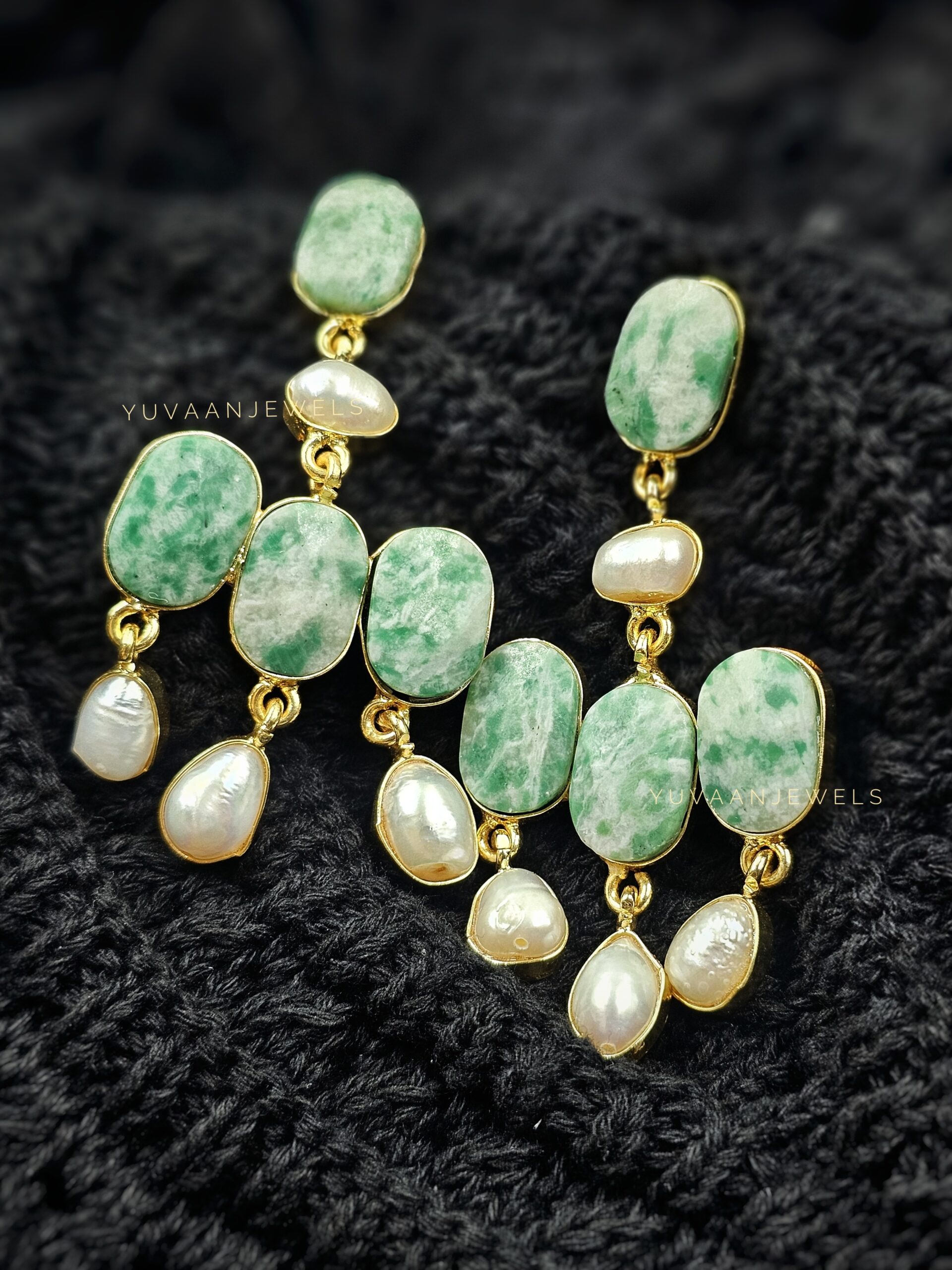 Madhu semi precious baroque earings Thumbnail