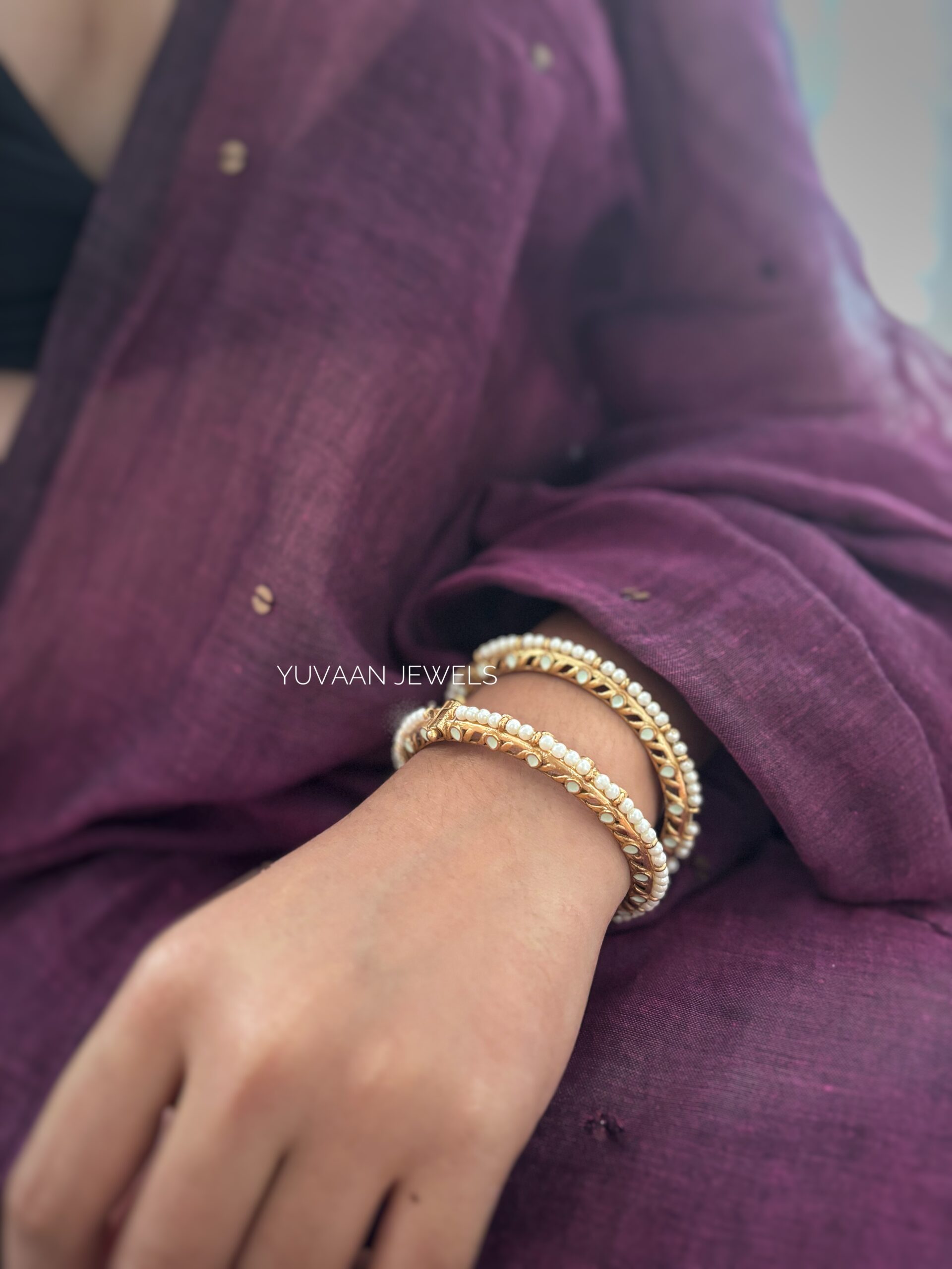 Tripti openable pearl bangles Thumbnail