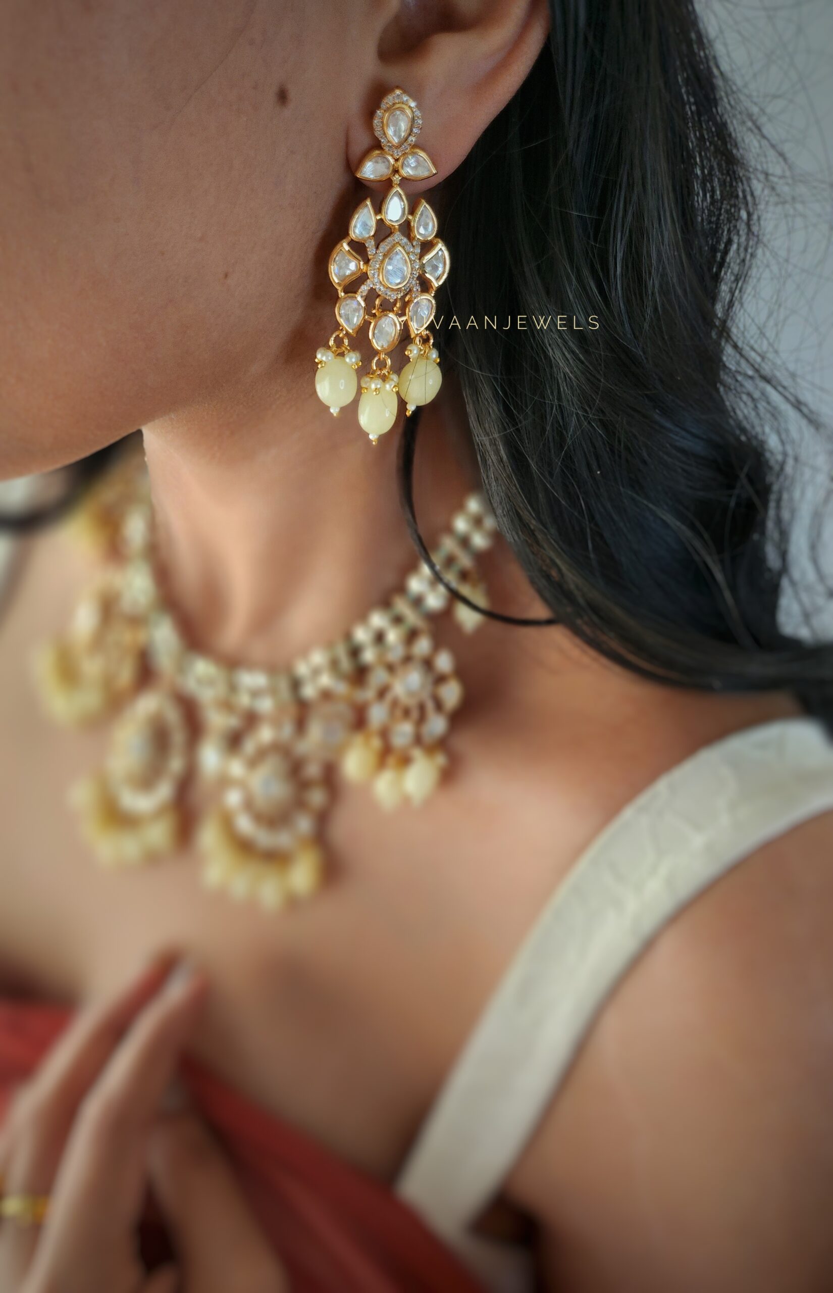 Revthi polki necklace Thumbnail