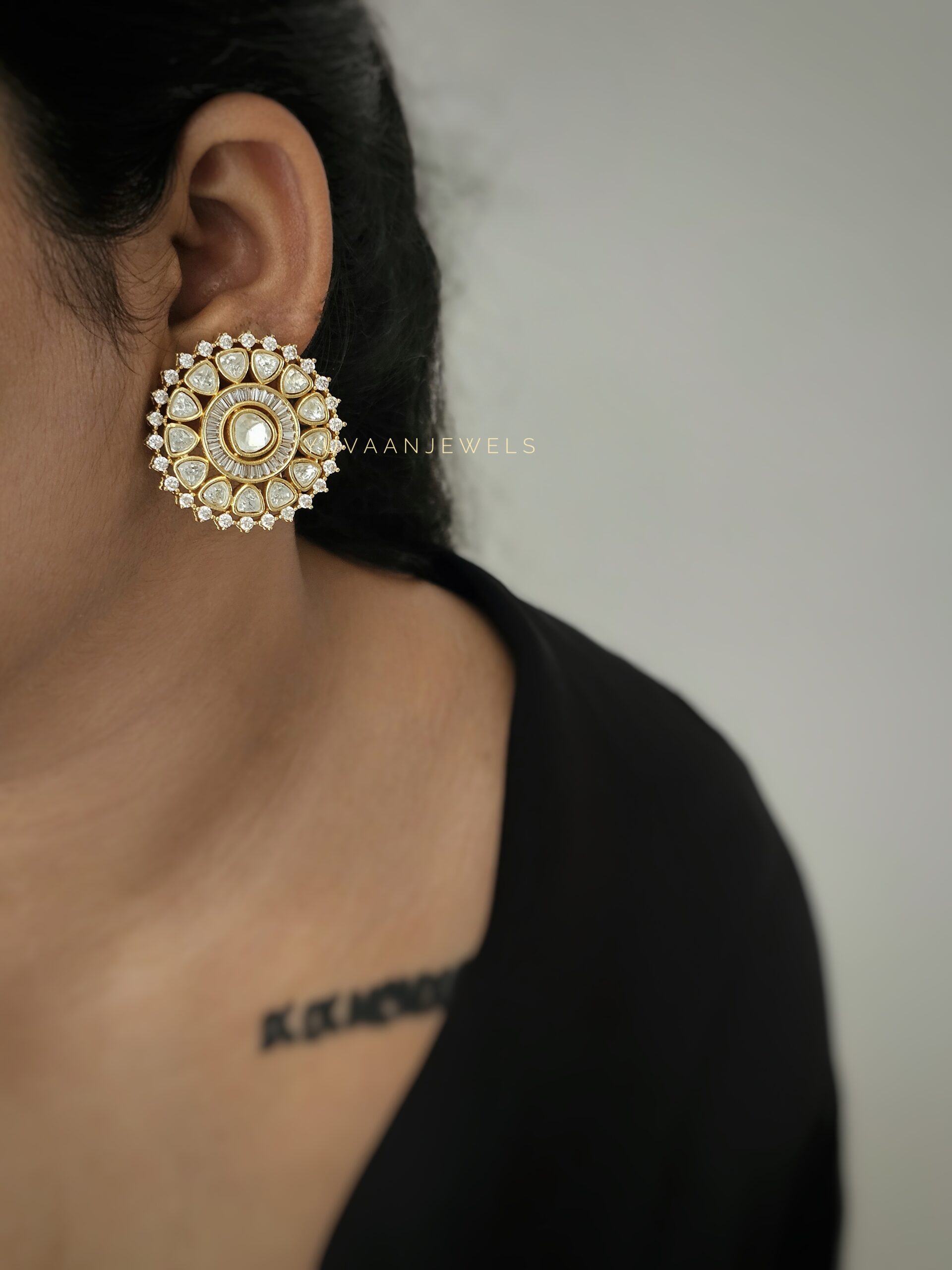 Nalini polki studs Thumbnail