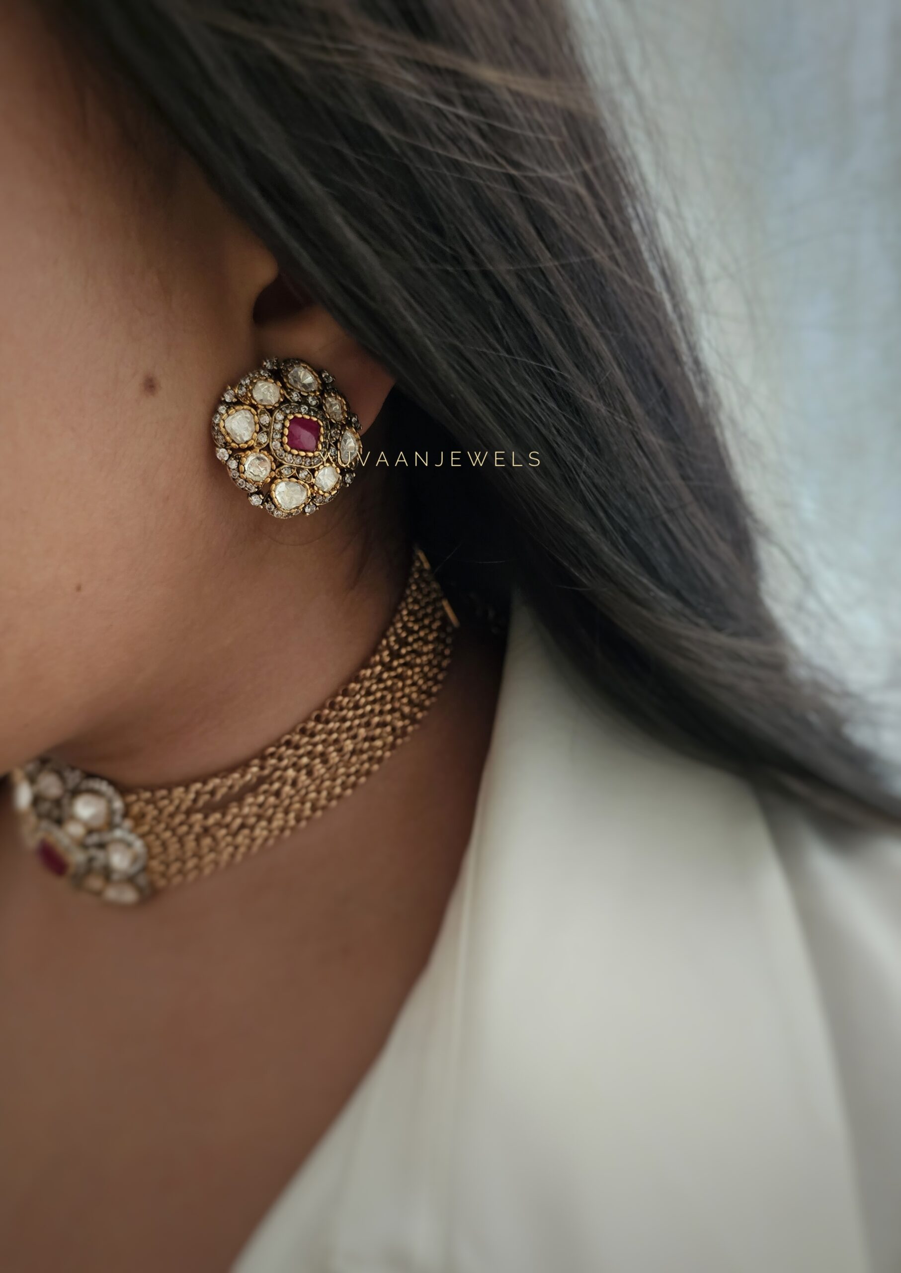 Paheli Quartz and Polki choker Thumbnail