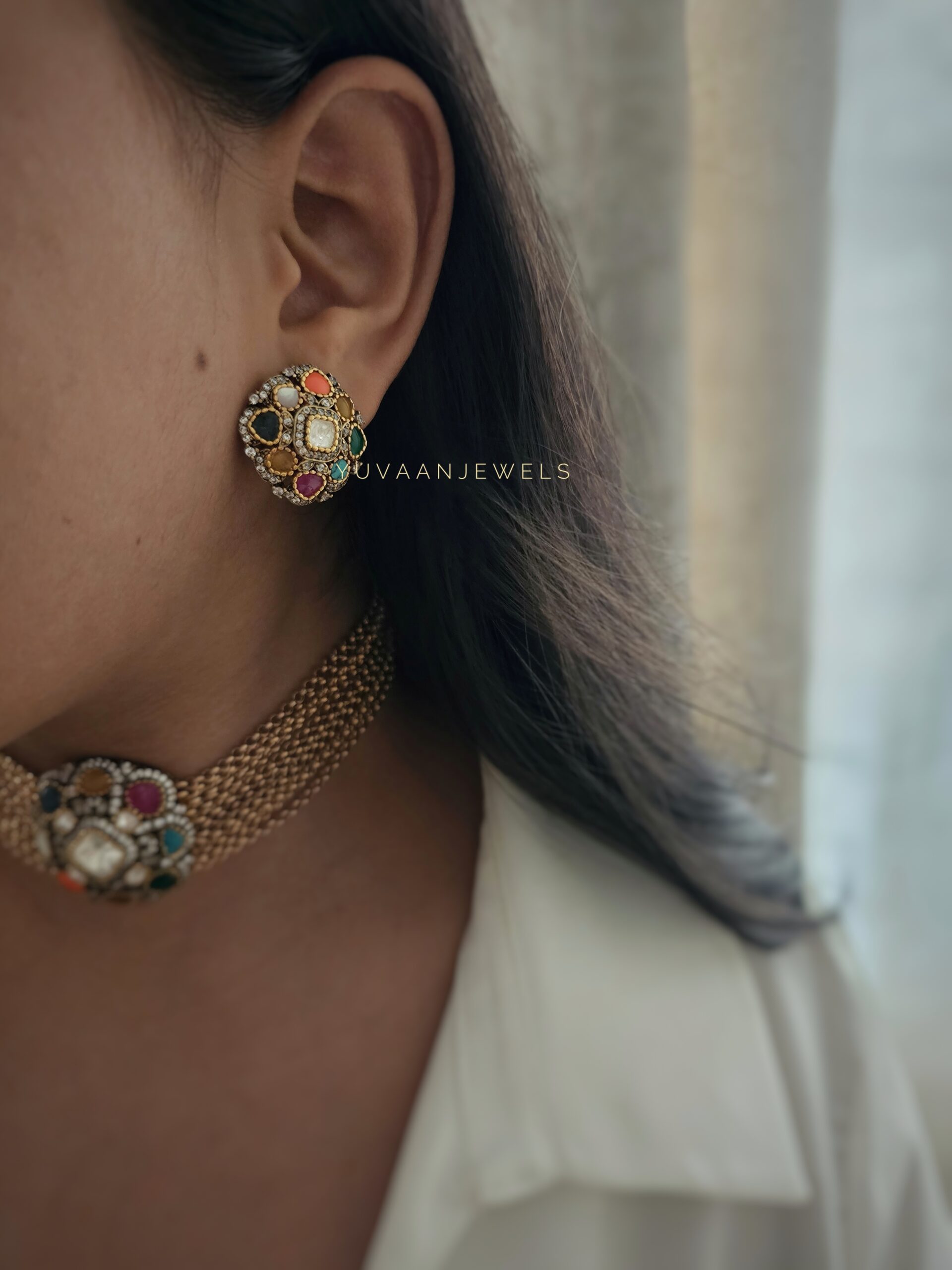 Paheli Quartz and polki Choker Thumbnail