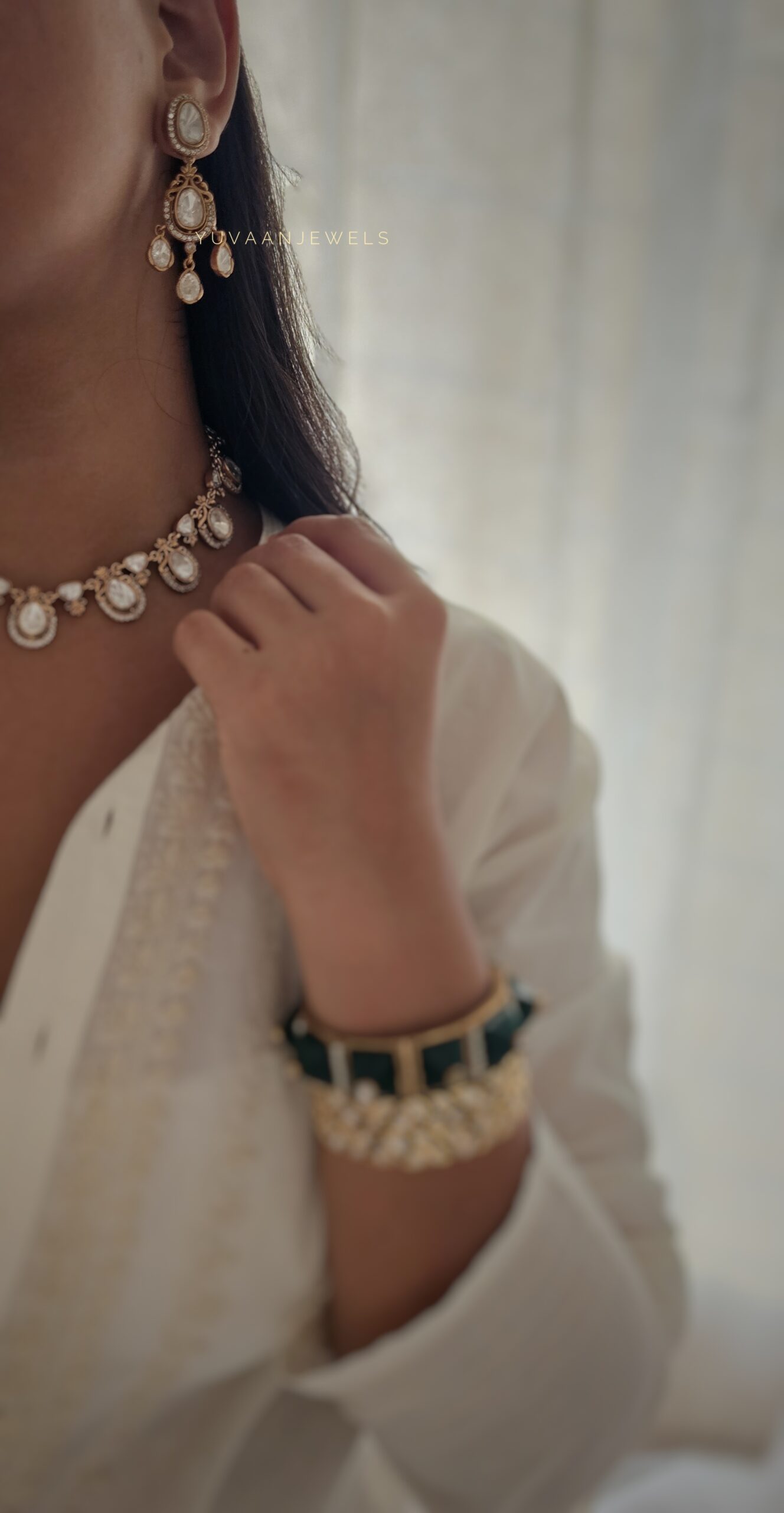 Prabha polki necklace Thumbnail