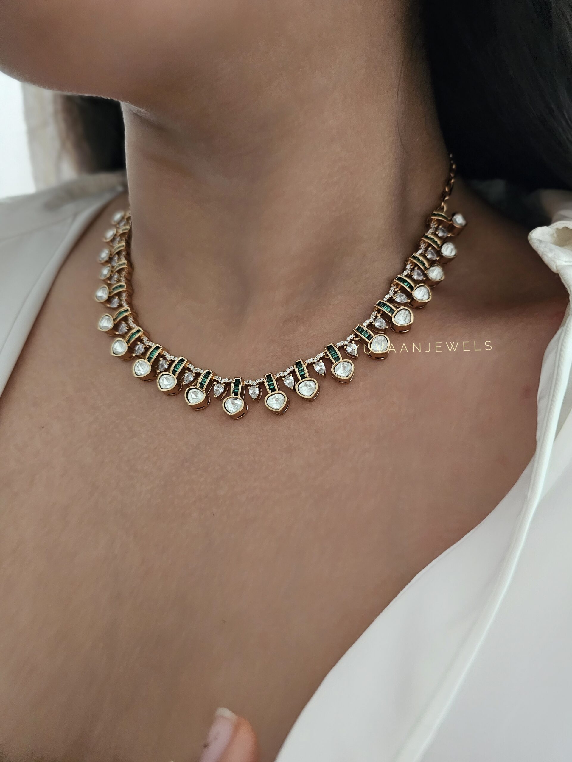 Parvani polki necklace Thumbnail