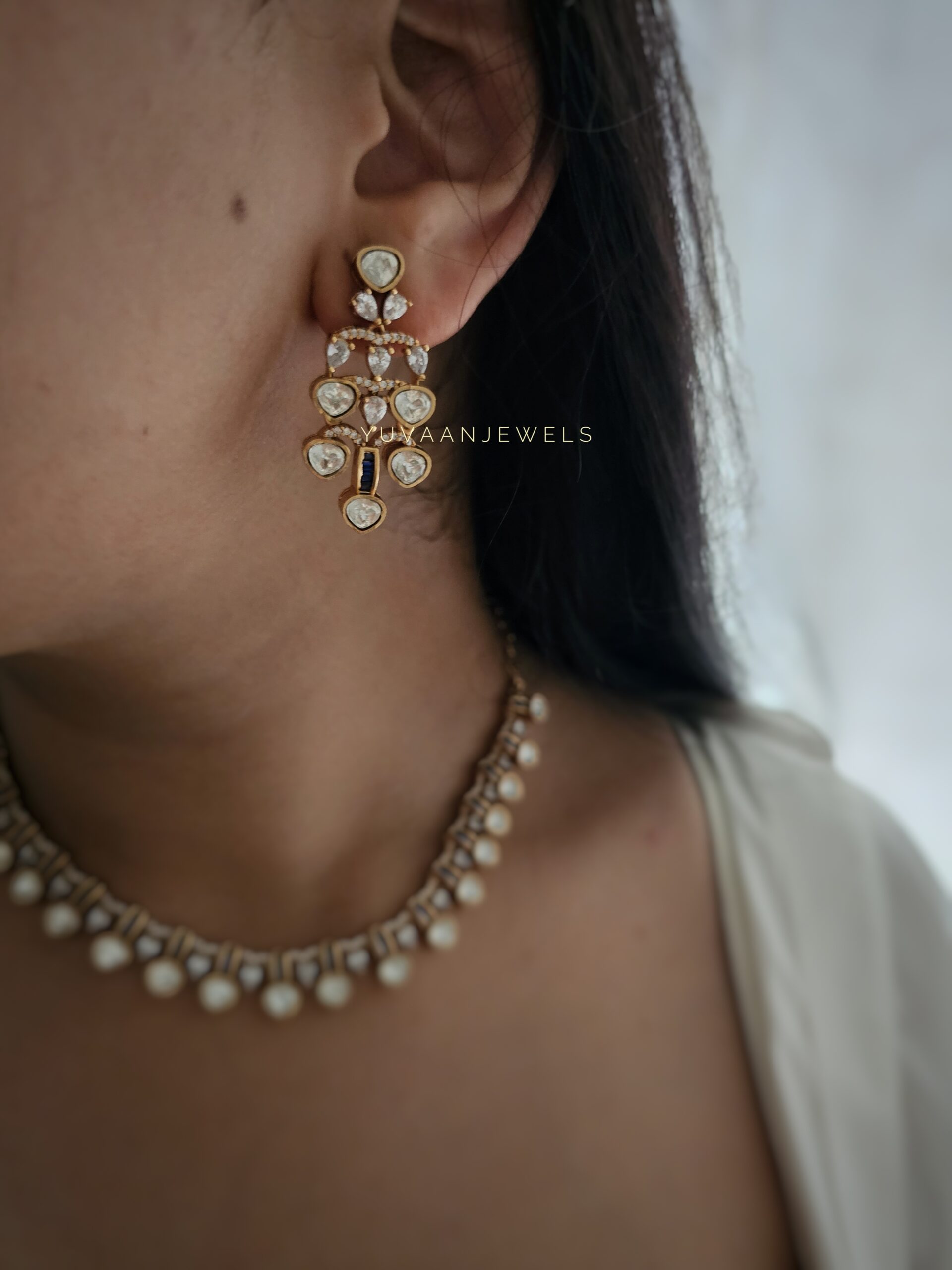 Parvani polki necklace Thumbnail