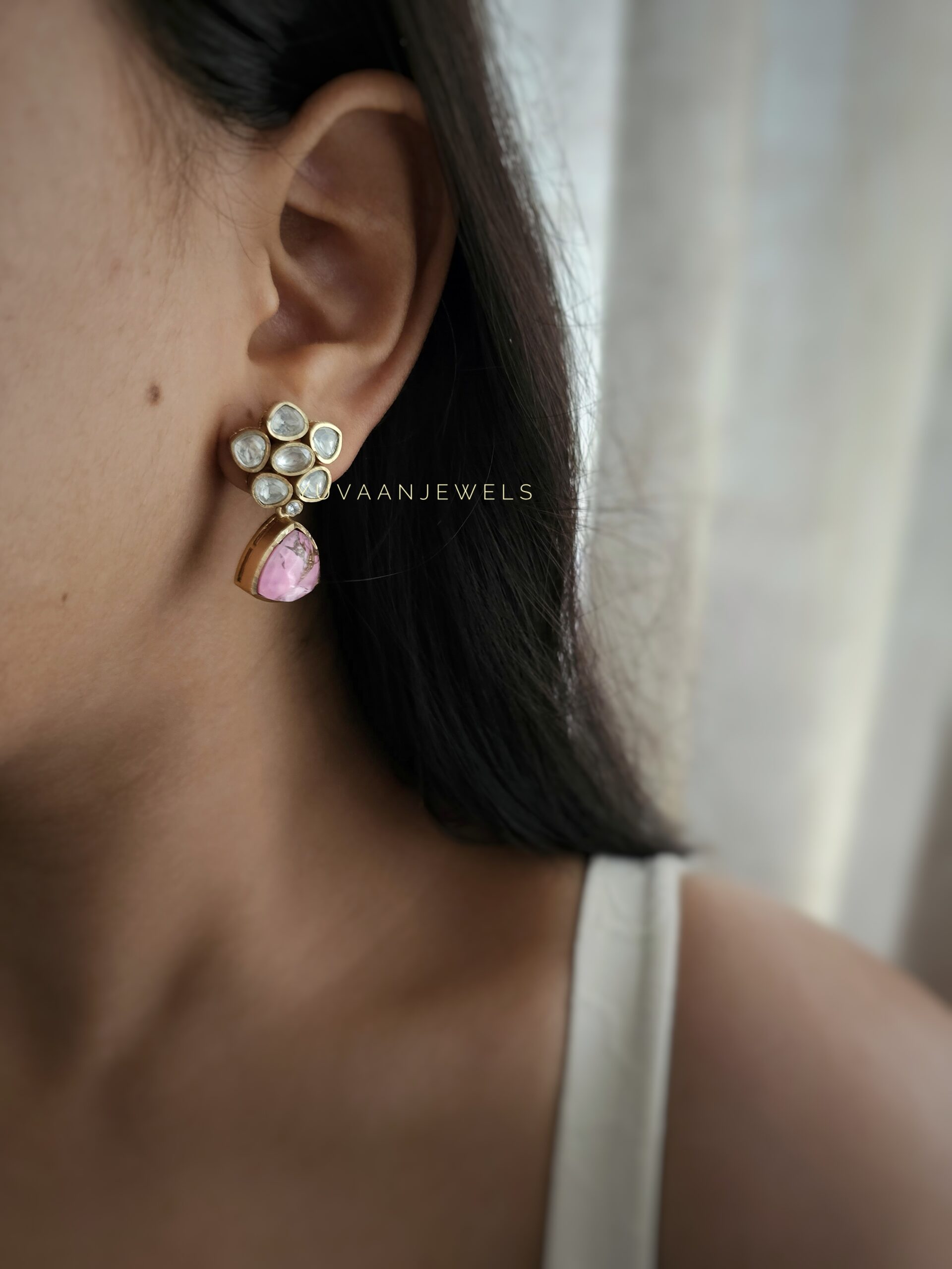 Aleena polki earings Thumbnail