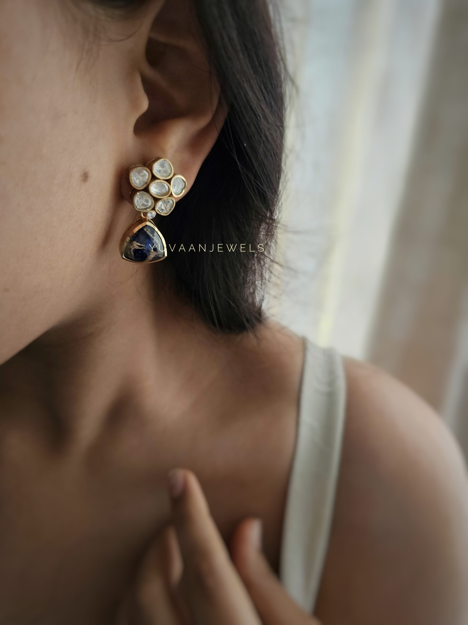 Aleena polki earings Thumbnail