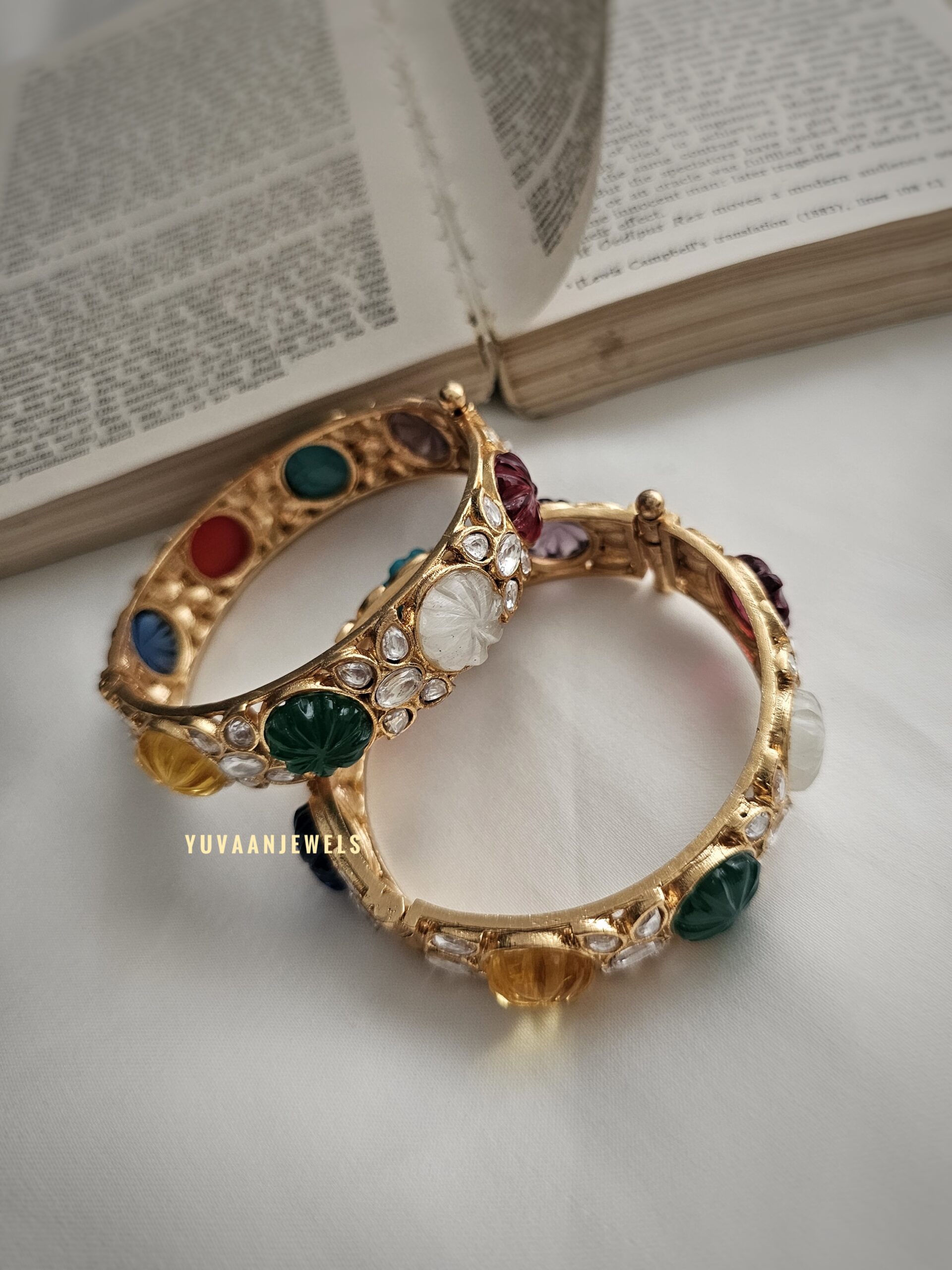 Kalki polki openable bangle Thumbnail