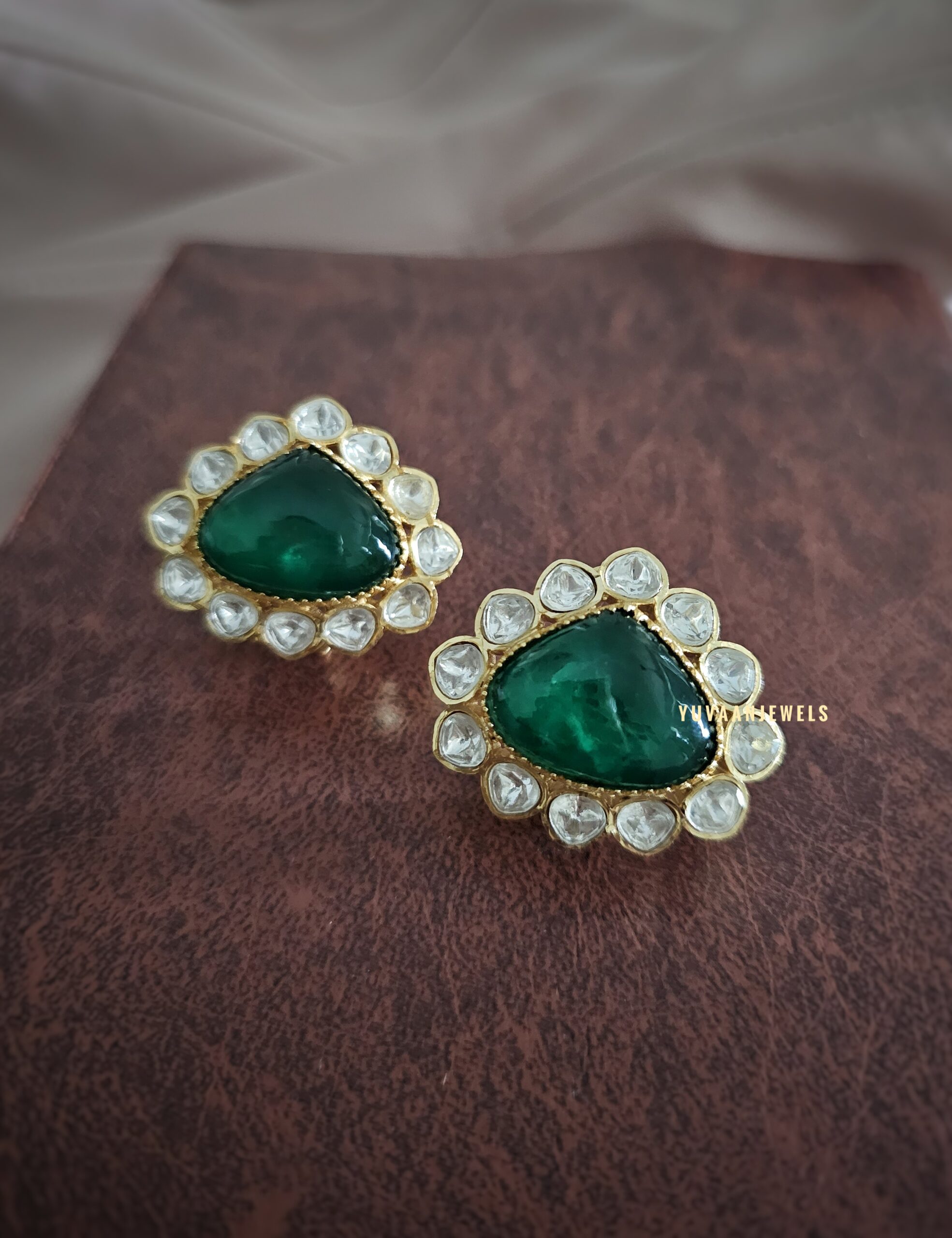 Surbhi Quartz and polki studs Thumbnail