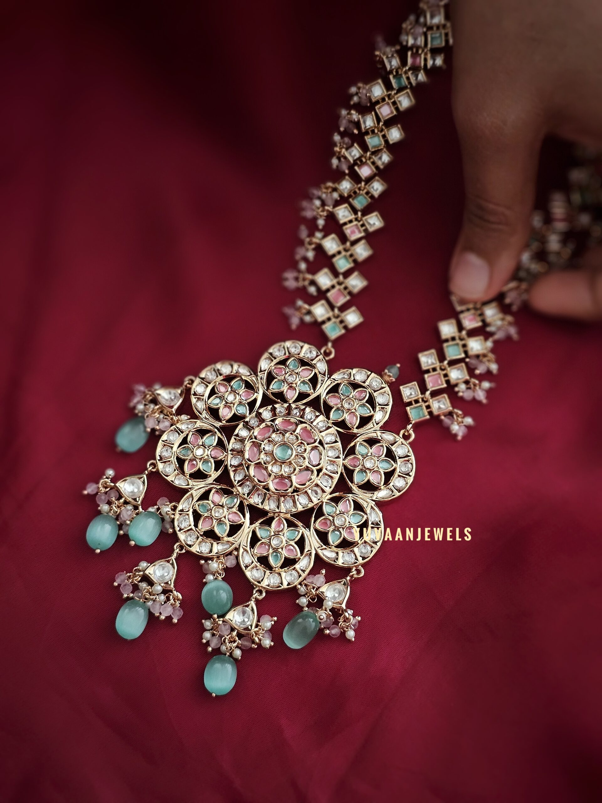 Vedika Bridal Polki&pearl Set Thumbnail