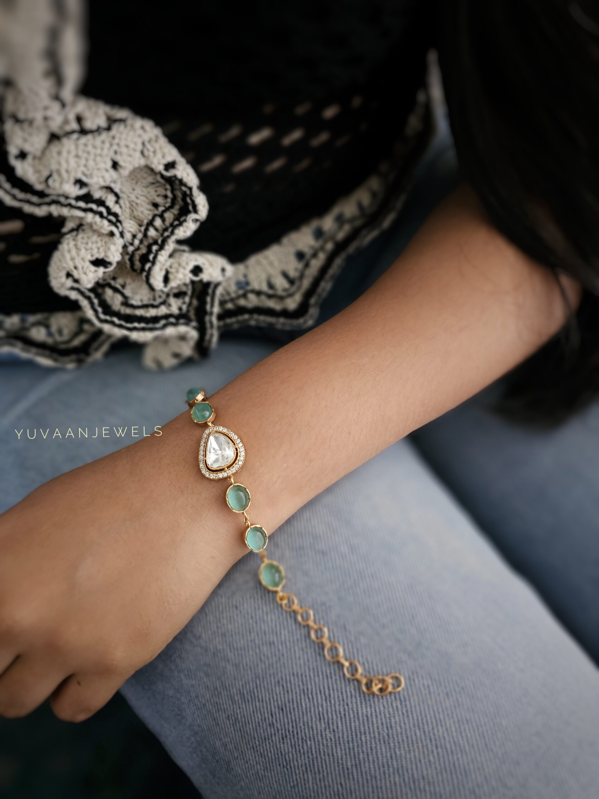 Roya delicate polki choker/necklace Thumbnail