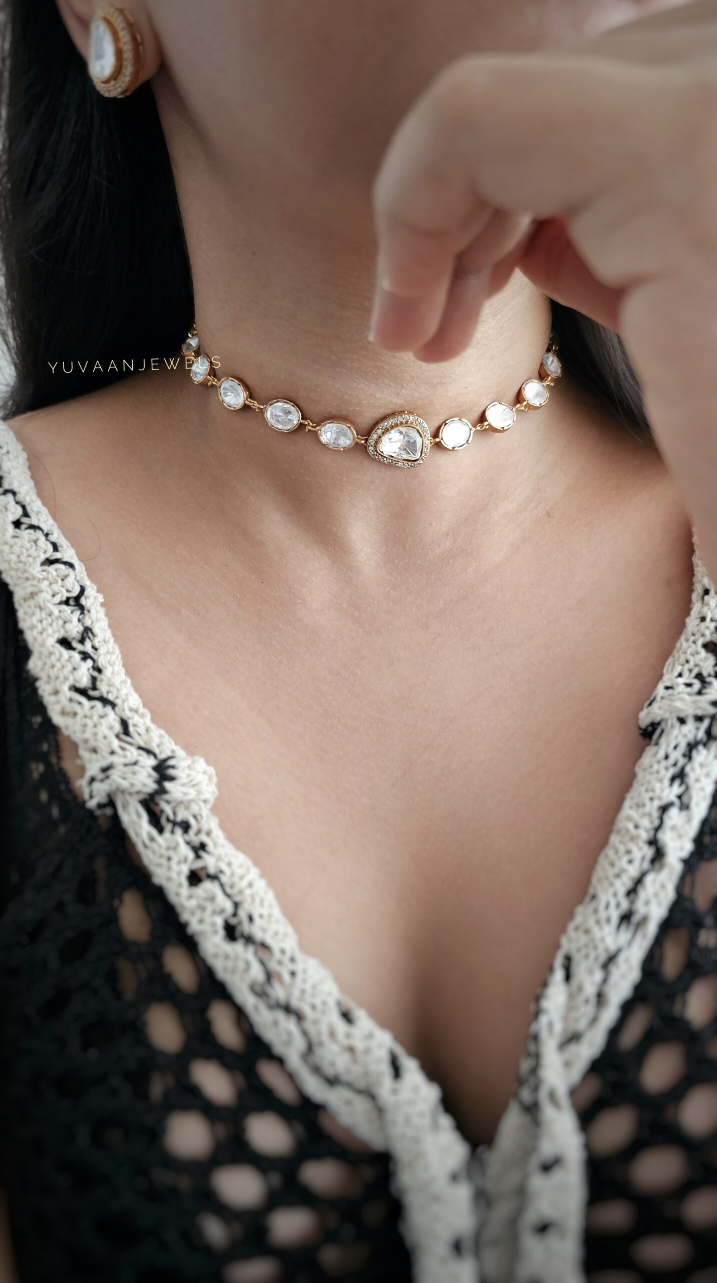 Roya Delicate polki choker/necklace Thumbnail