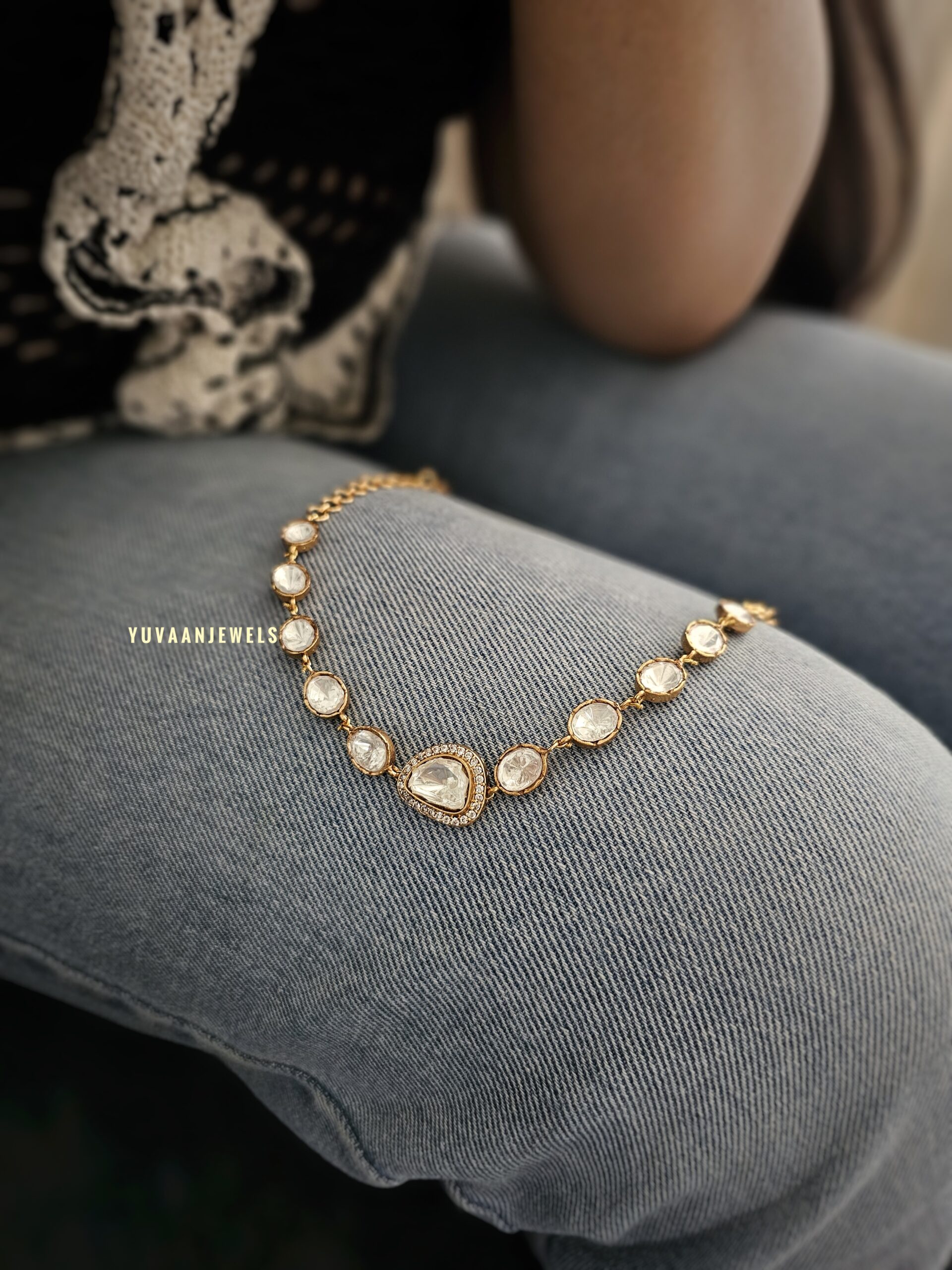 Roya Delicate polki choker/necklace Thumbnail
