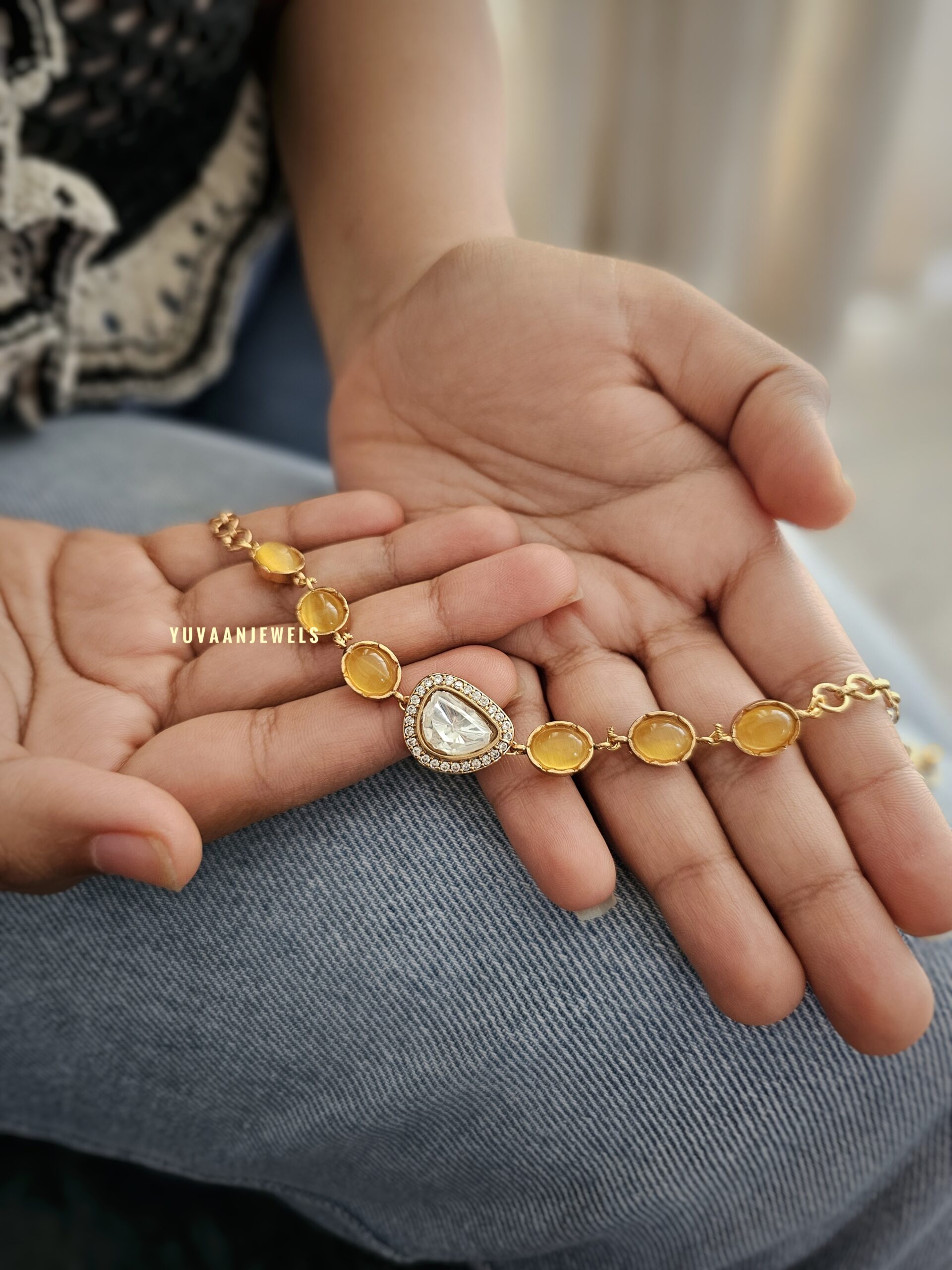 Roya delicate polki choker/necklace Thumbnail