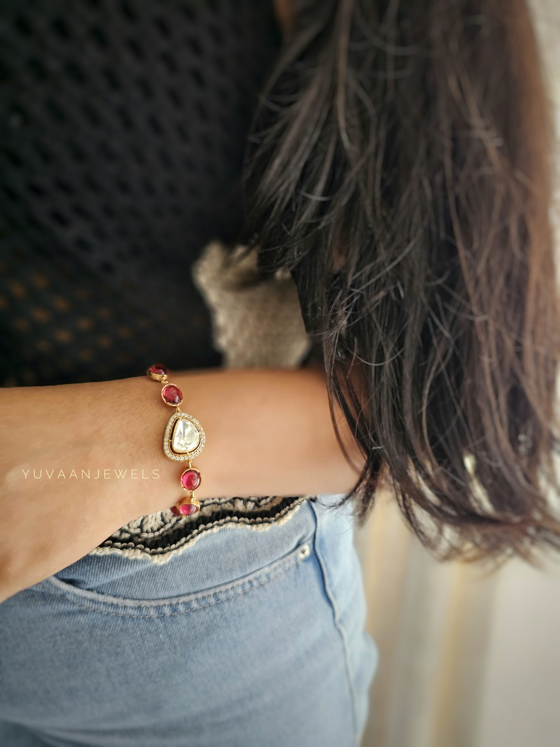 Roya delicate polki choker/necklace Thumbnail