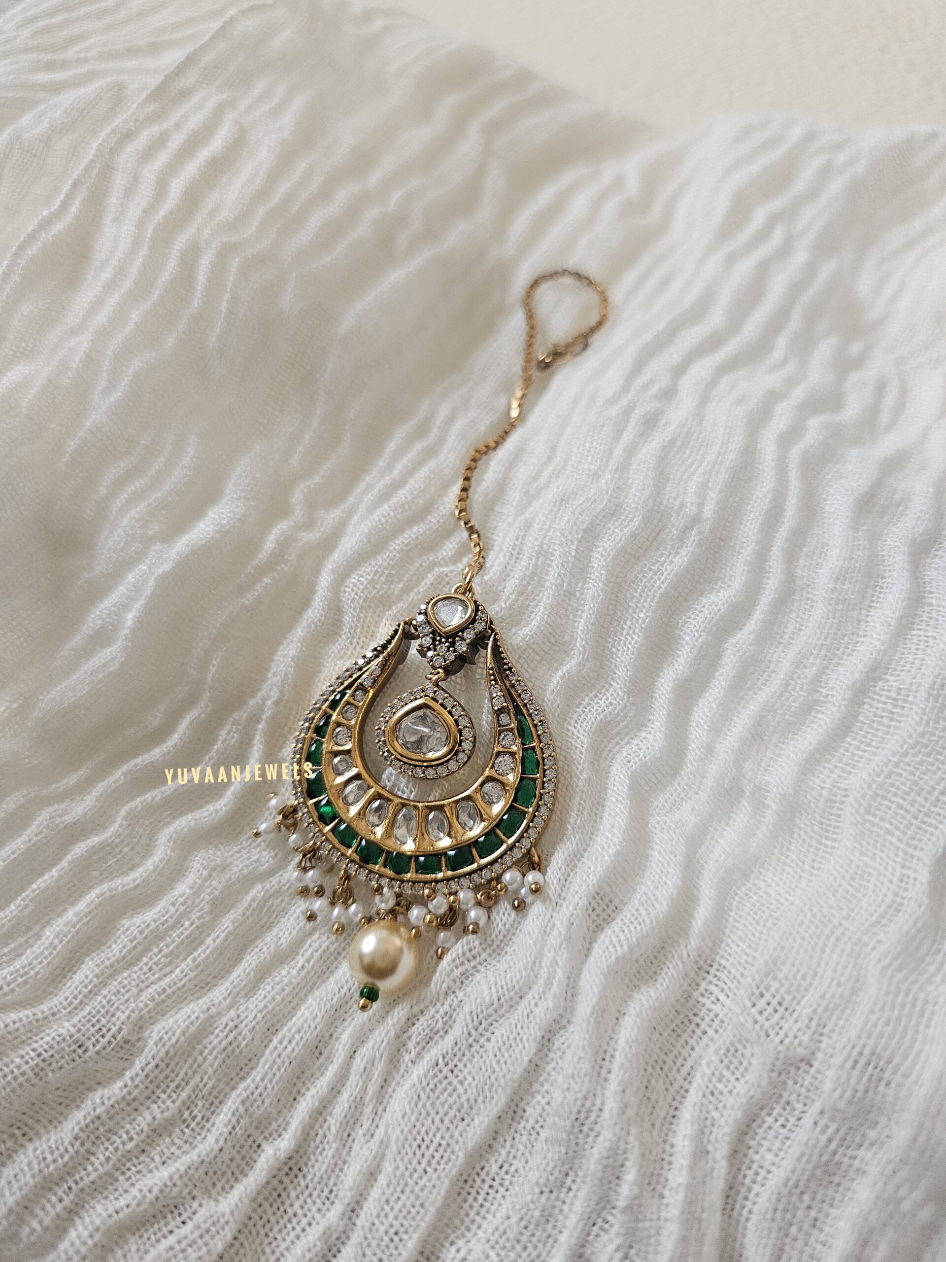Rano pearl and polki necklace Thumbnail