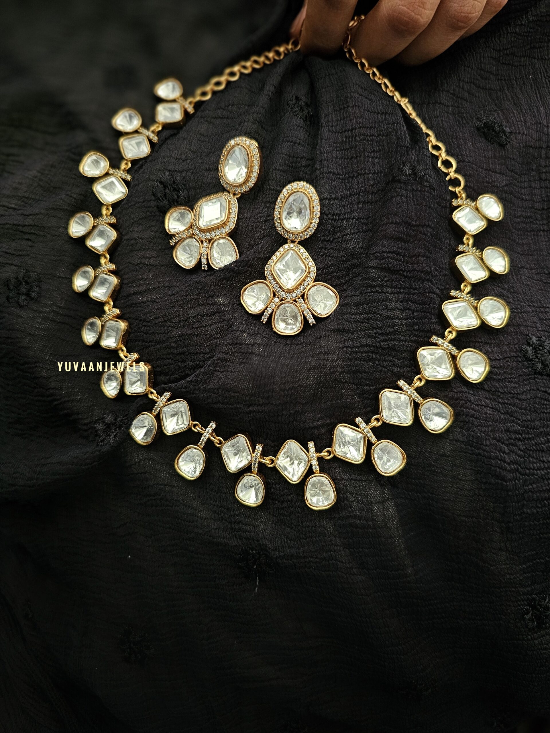 Lira polki necklace/choker Thumbnail