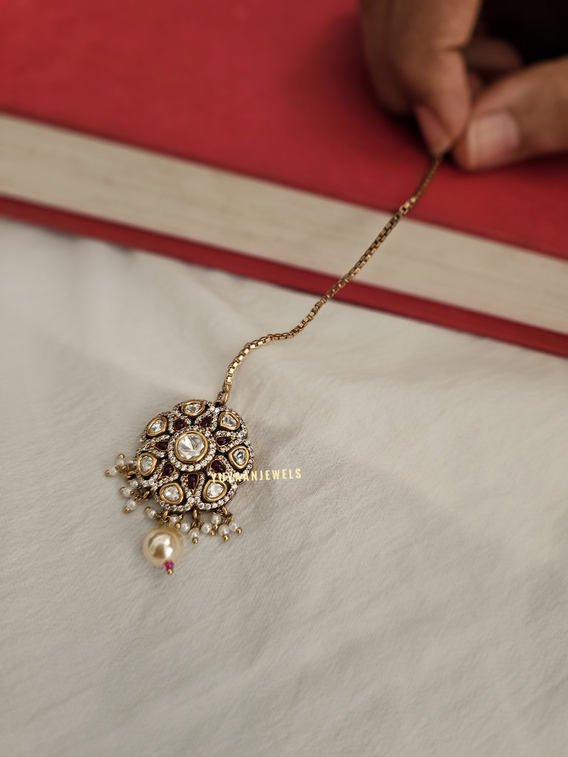 Nushrat antique polki necklace Thumbnail