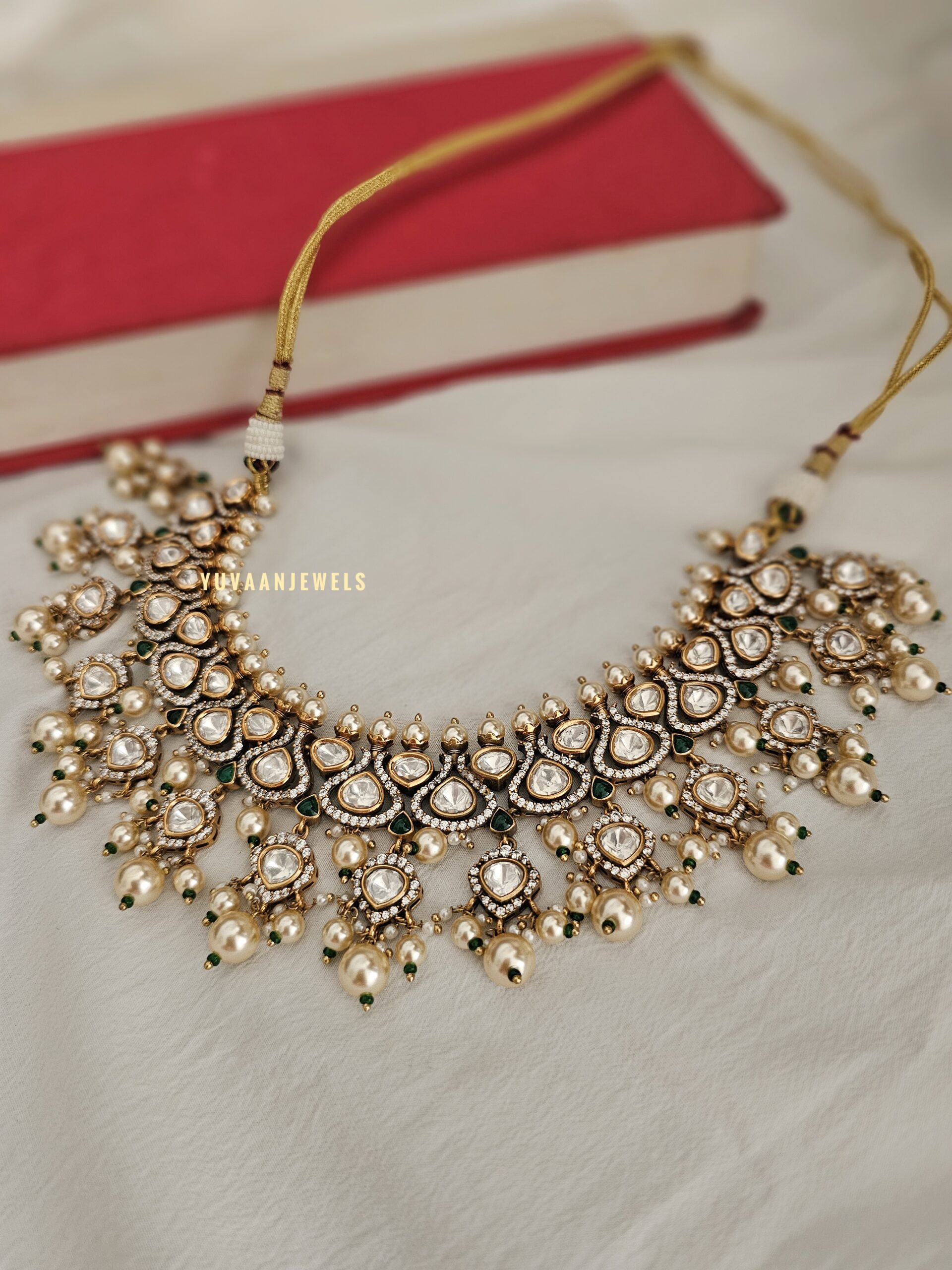 Nushrat antique polki necklace Thumbnail