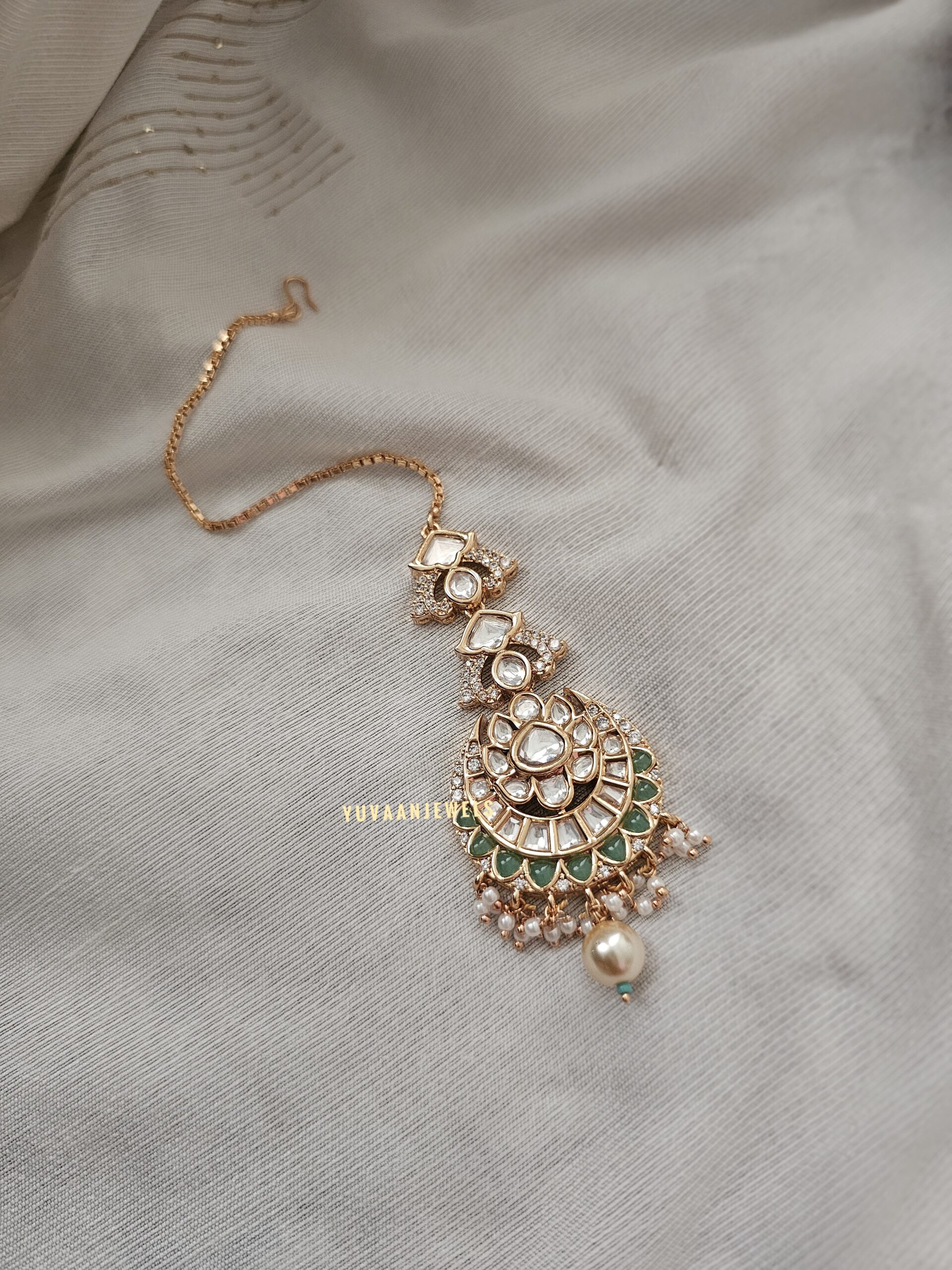 Amulya polki and pearls necklace Thumbnail