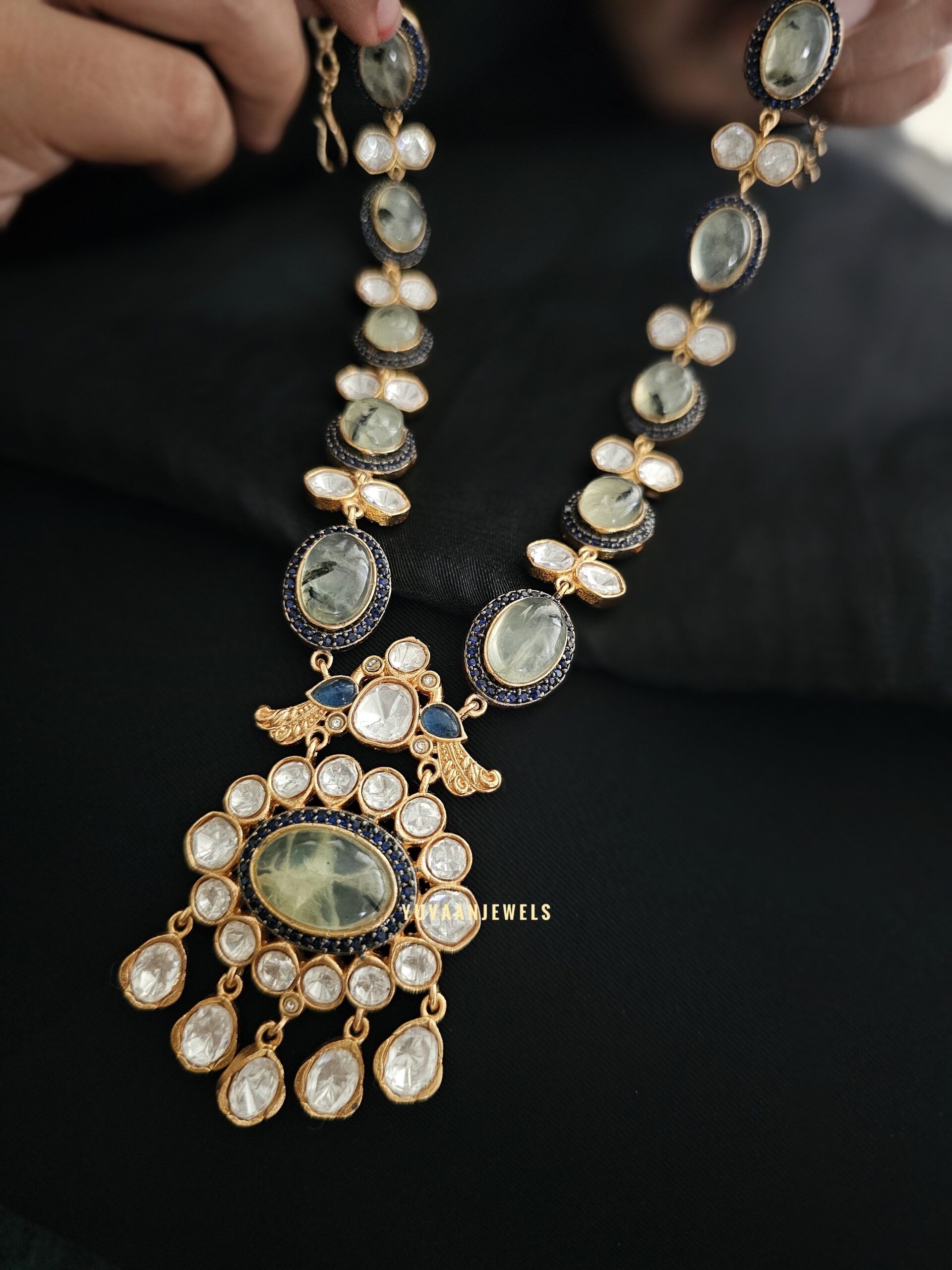 Shikha Quartz and Polki Necklace Thumbnail