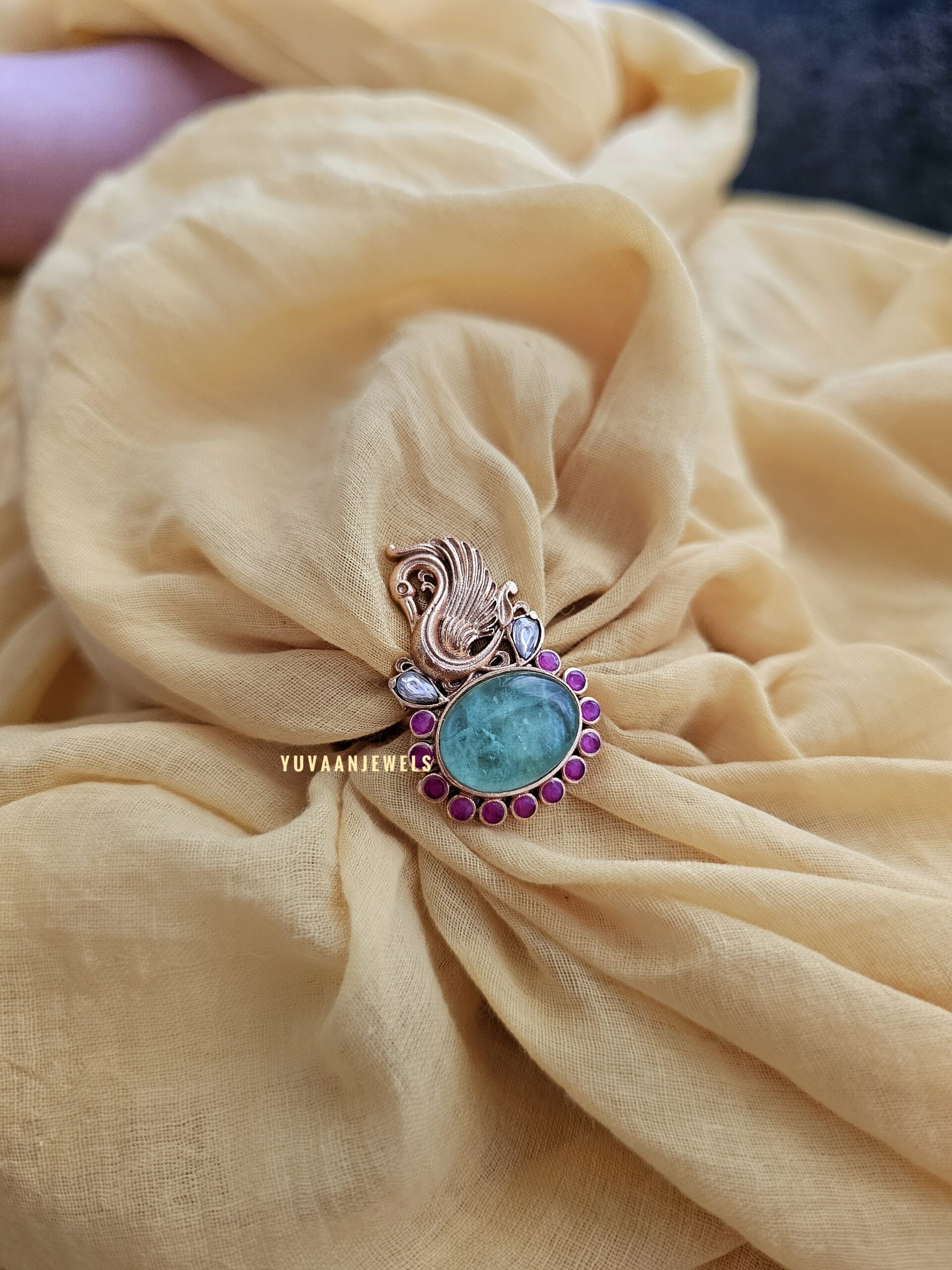 Jayshree bird motif adjustable ring Thumbnail