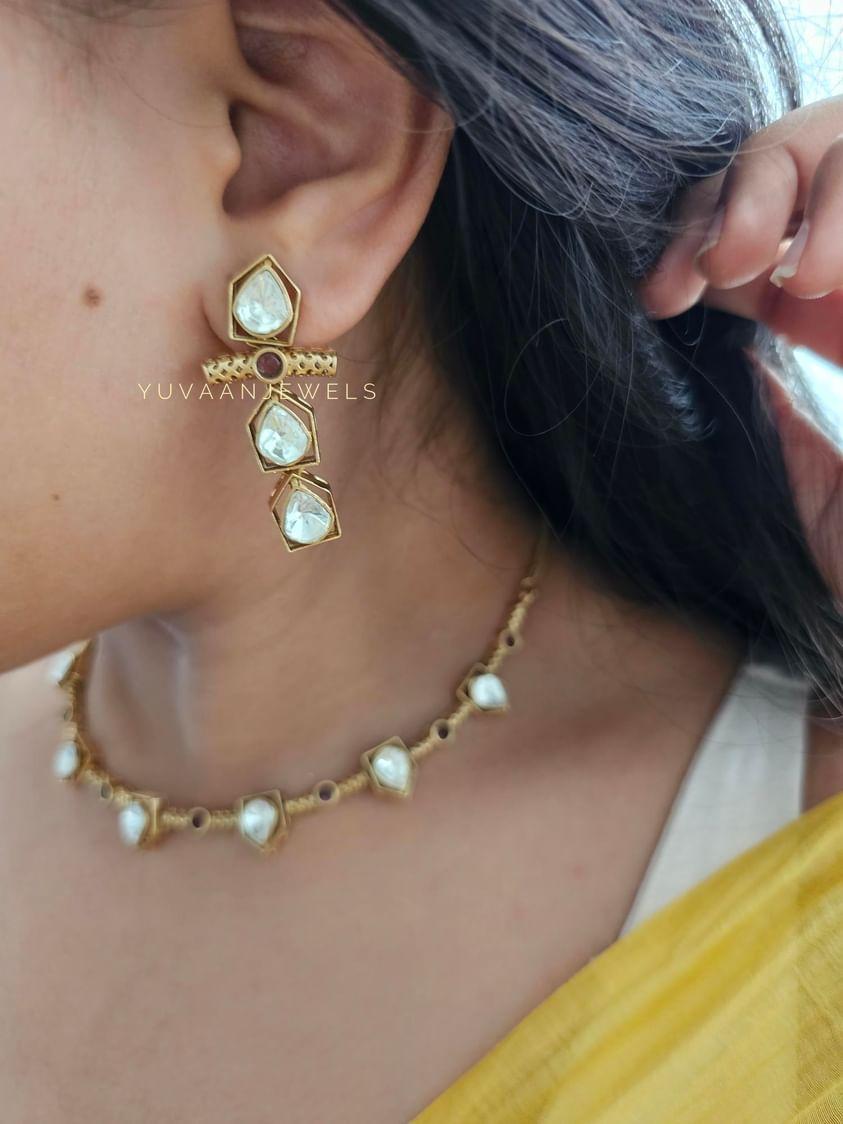 Nishat polki necklace Thumbnail