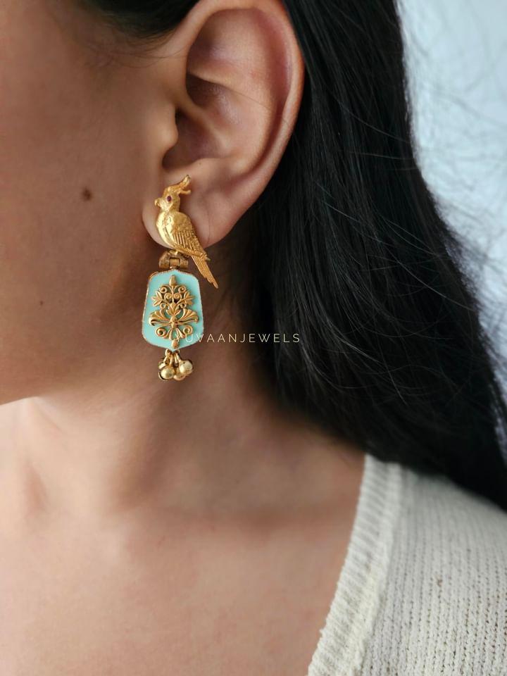 Mainaa handcrafted earings and ring Thumbnail