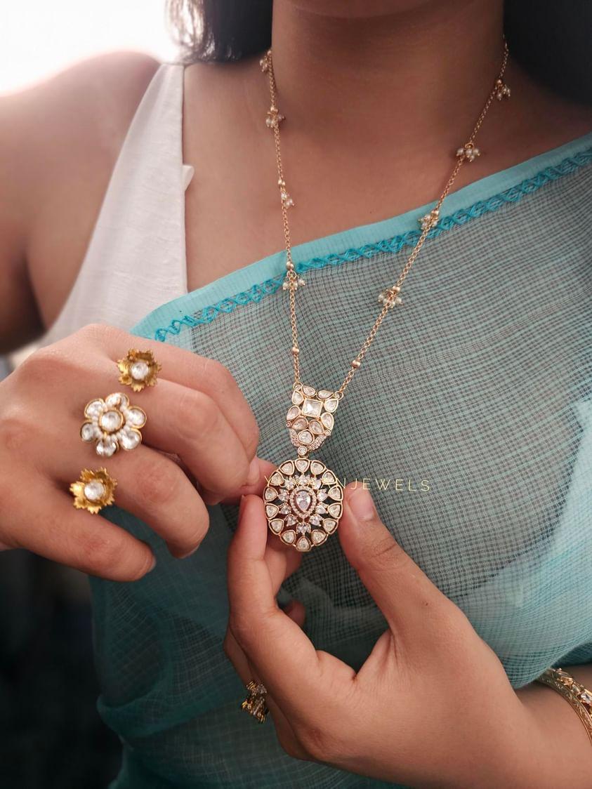 Sneha twin delicate ring Thumbnail