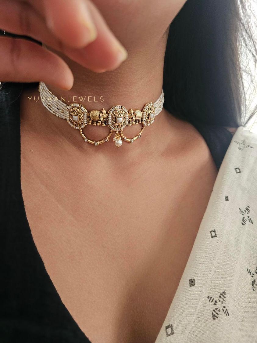 Ragini pearl delicate choker