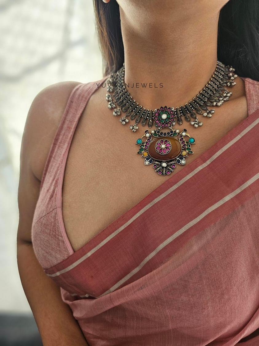 Durga handcrafted necklace Thumbnail