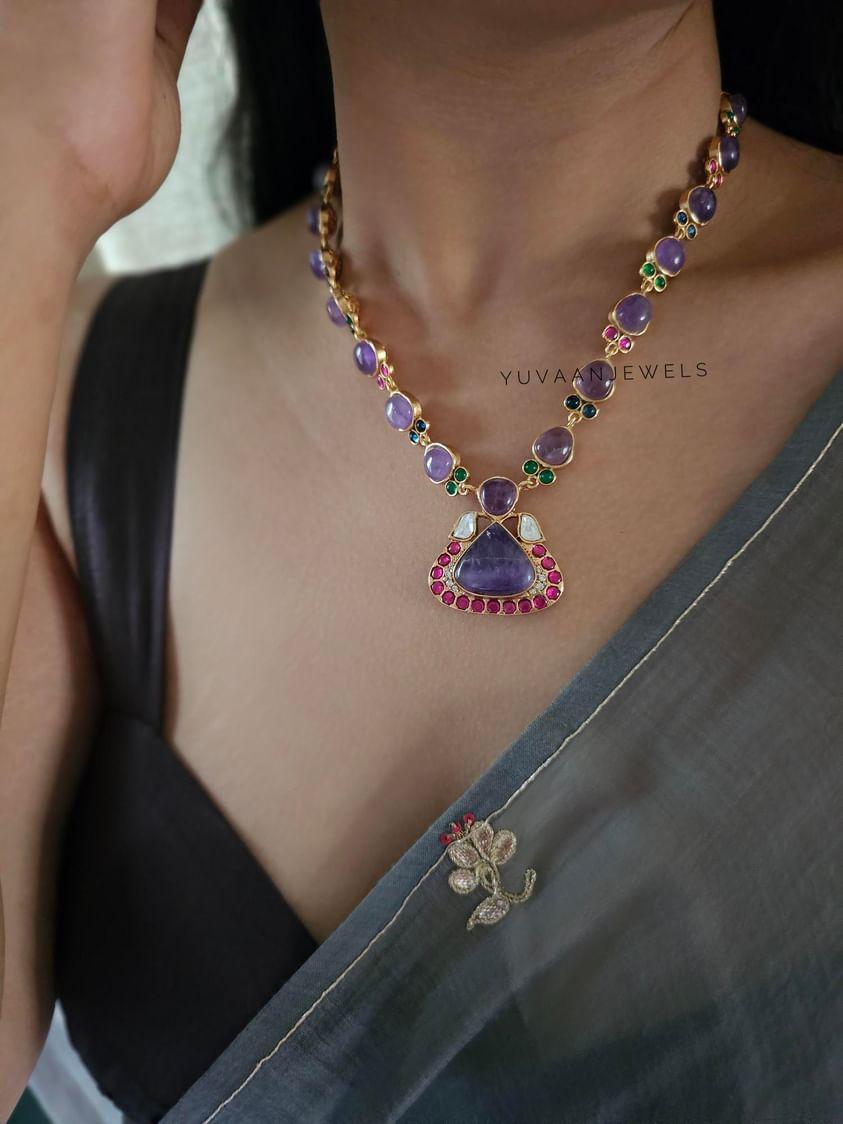 Amrita semi precious necklace Thumbnail