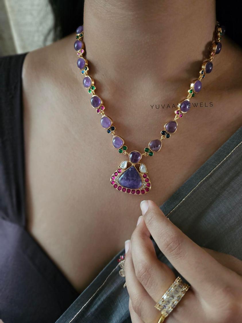 Amrita semi precious necklace Thumbnail