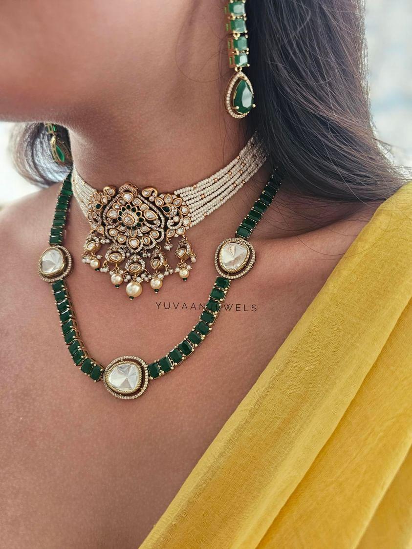 Kalam delicate and pearl choker Thumbnail
