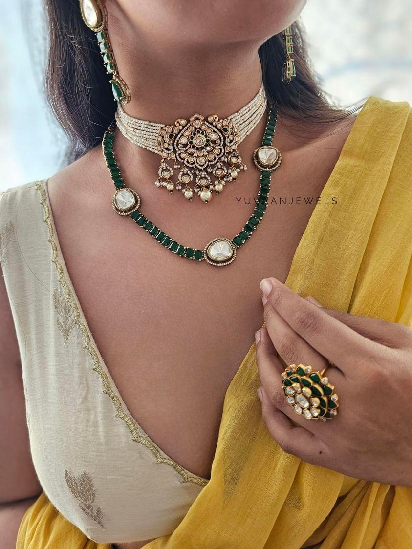 Kalam delicate and pearl choker Thumbnail
