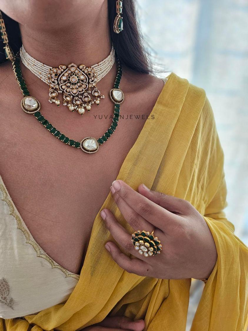 Kalam delicate and pearl choker Thumbnail