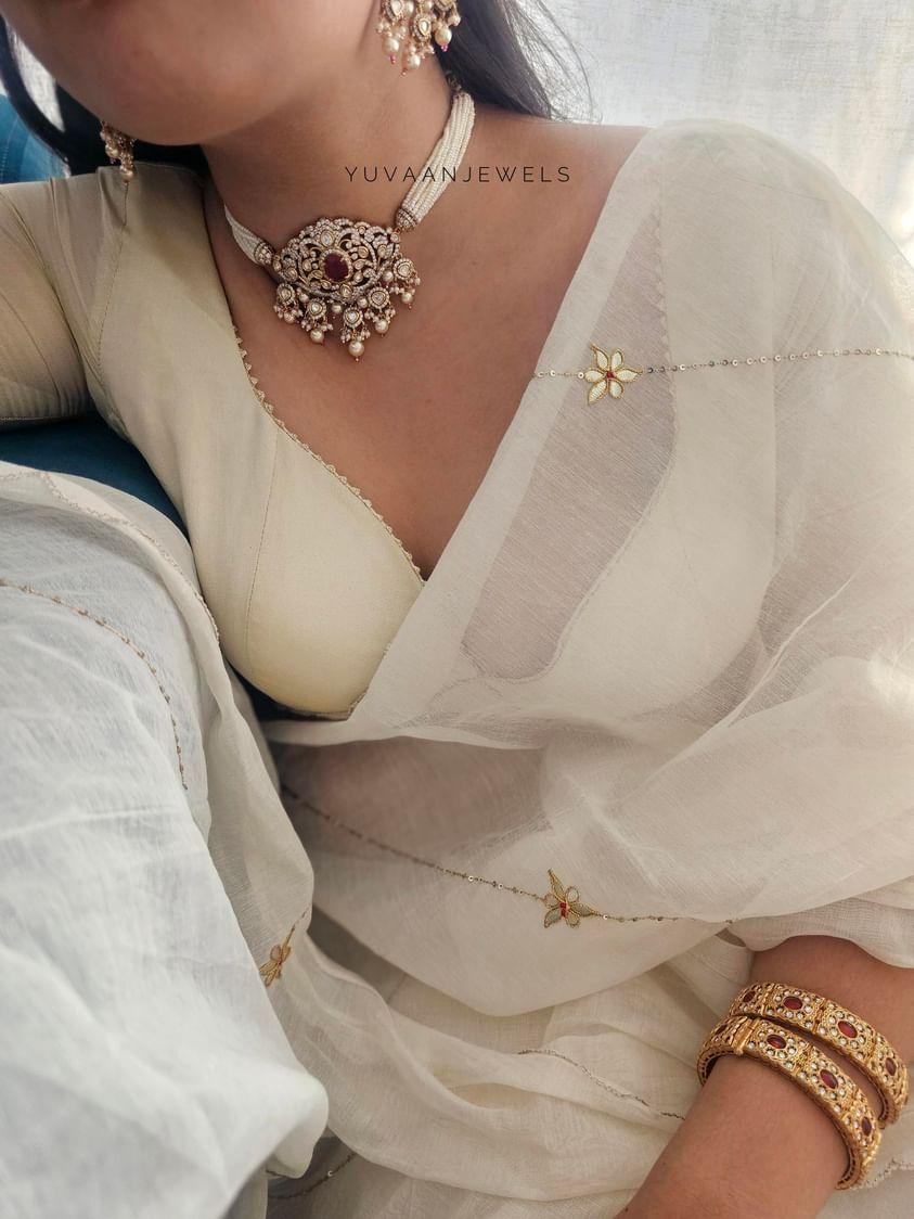 Basant pearl choker Thumbnail