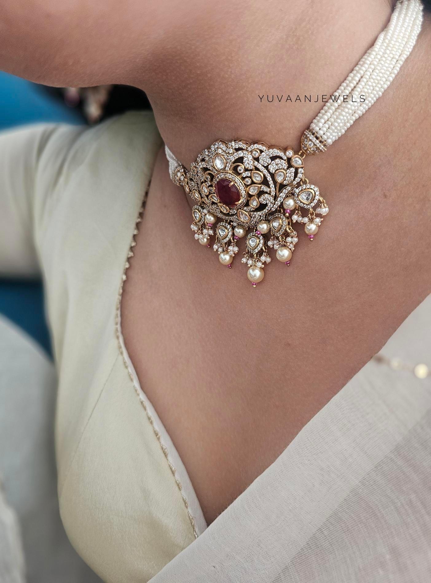 Basant pearl choker Thumbnail