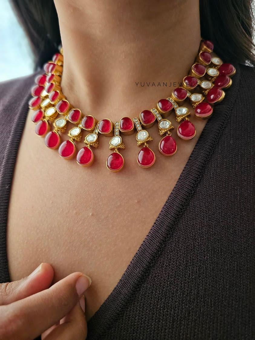Piedera polki necklace Thumbnail
