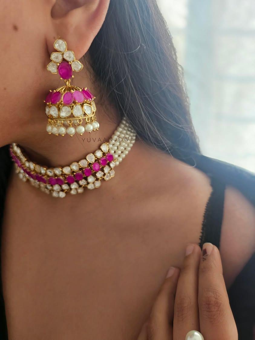 Uttam polki and pearl choker Thumbnail