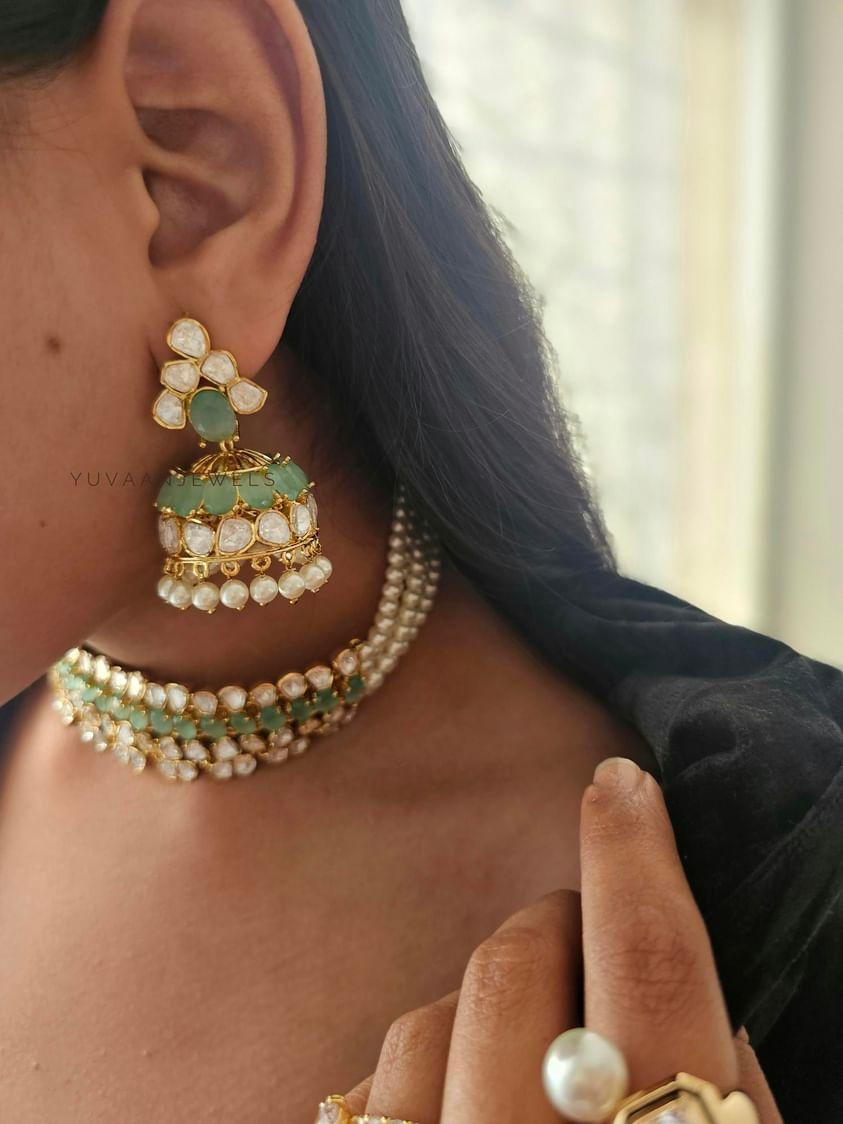 Uttam polki and pearl choker Thumbnail