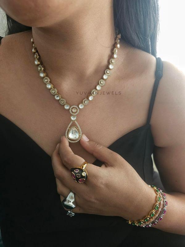 Zaira polki necklace Thumbnail