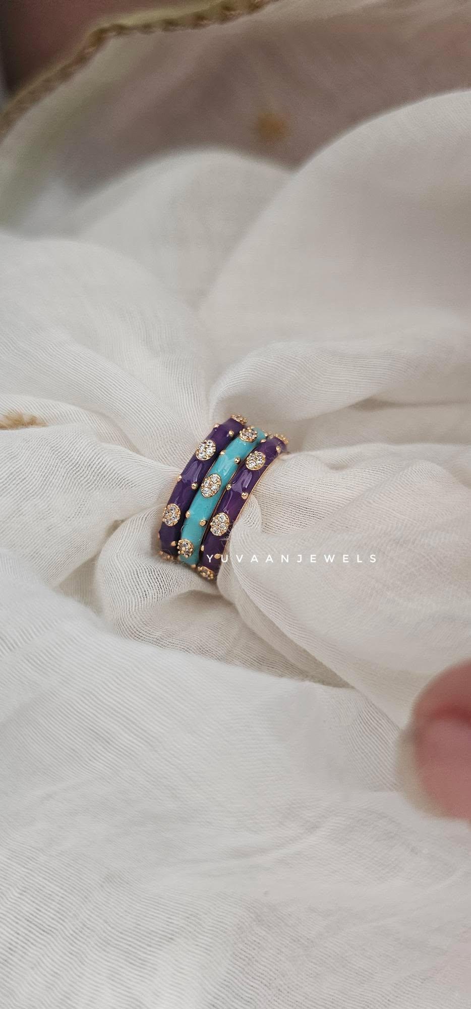 Halia Enamel Band Ring Thumbnail