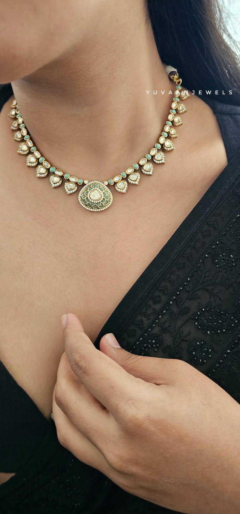 Sofia polki necklace Thumbnail