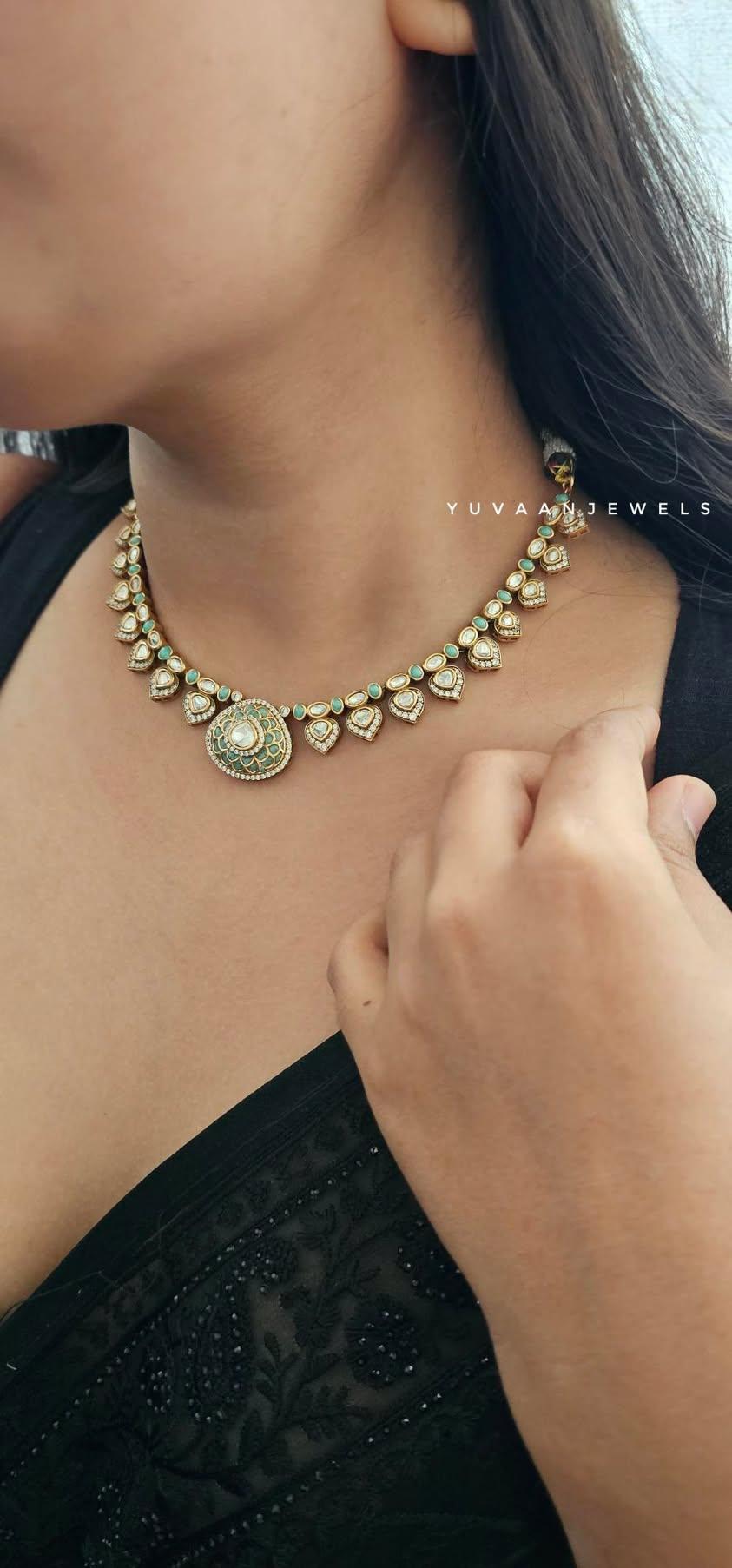 Sofia polki necklace Thumbnail